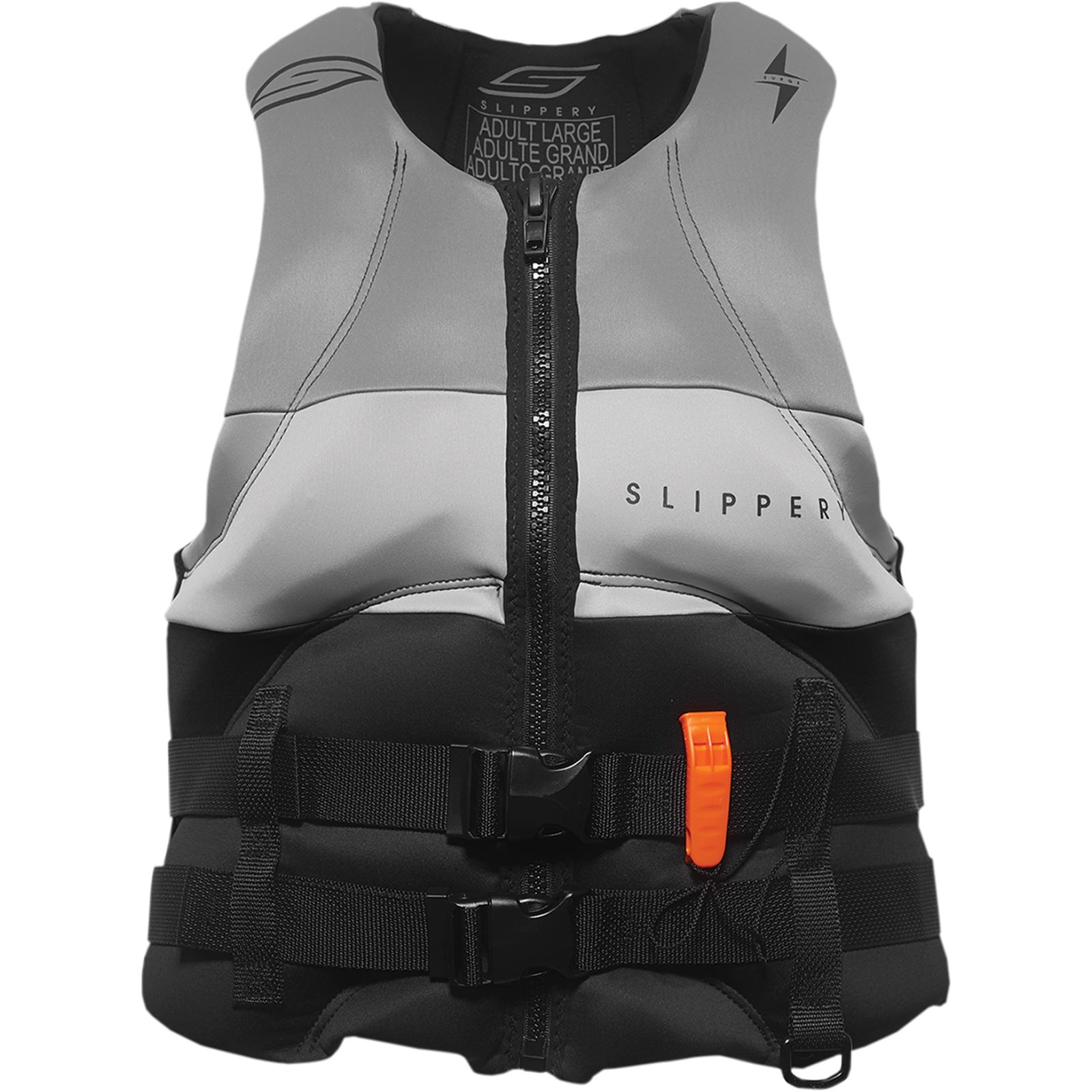 Slippery Surge Neo Life Vest - Black/Charcoal - Medium