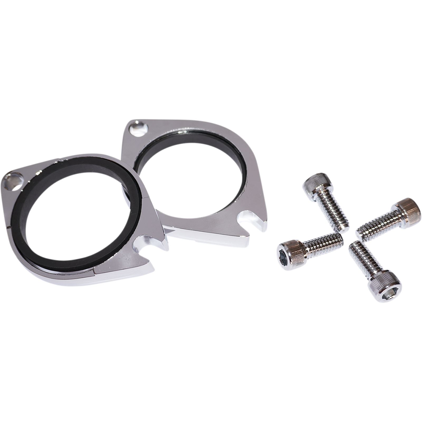 Drag Specialties Intake Flange with Chrome Seals - Pair