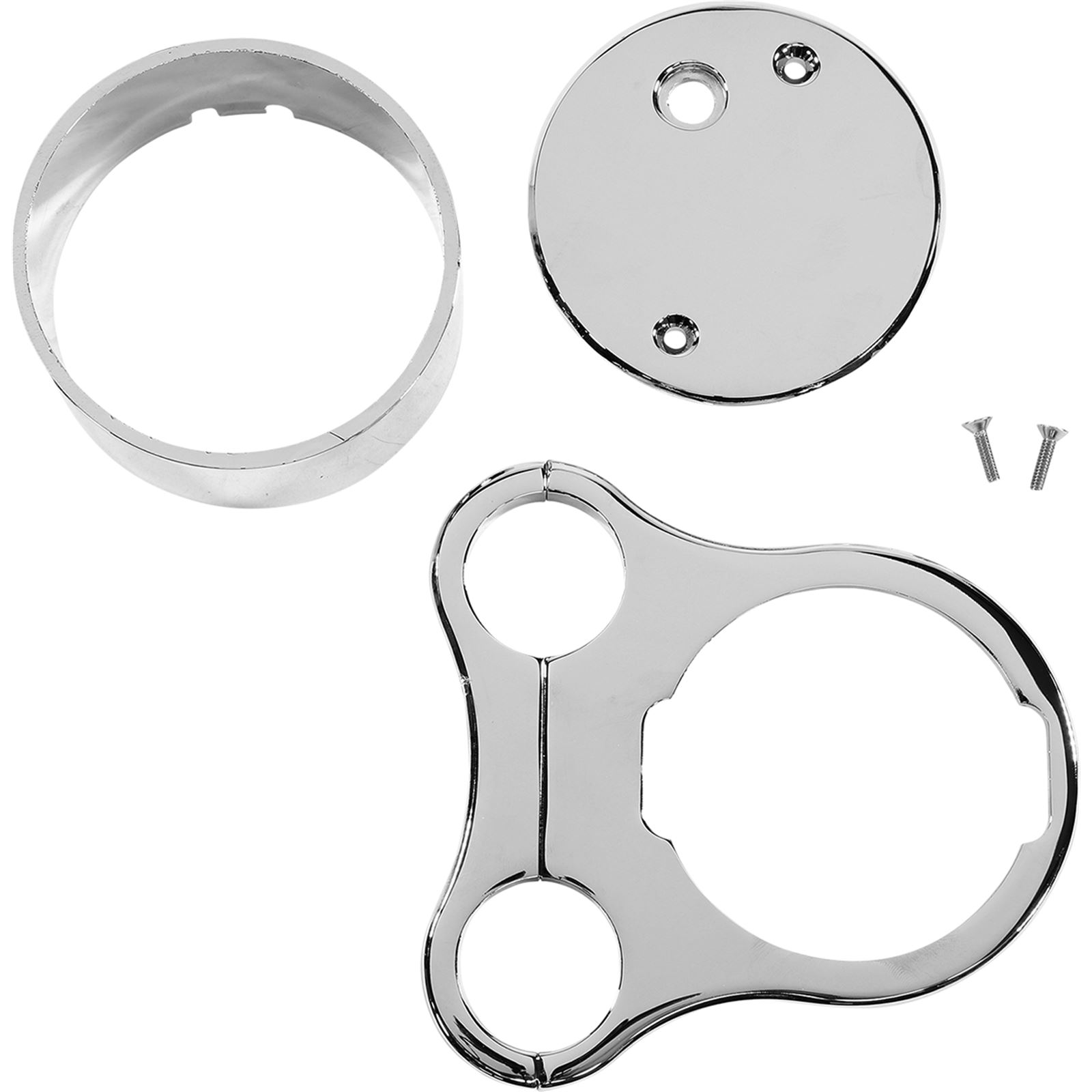 Drag Specialties 1.5" TBar Gauge Mount Chrome For OEM Gauge Motorcycle, ATV / UTV