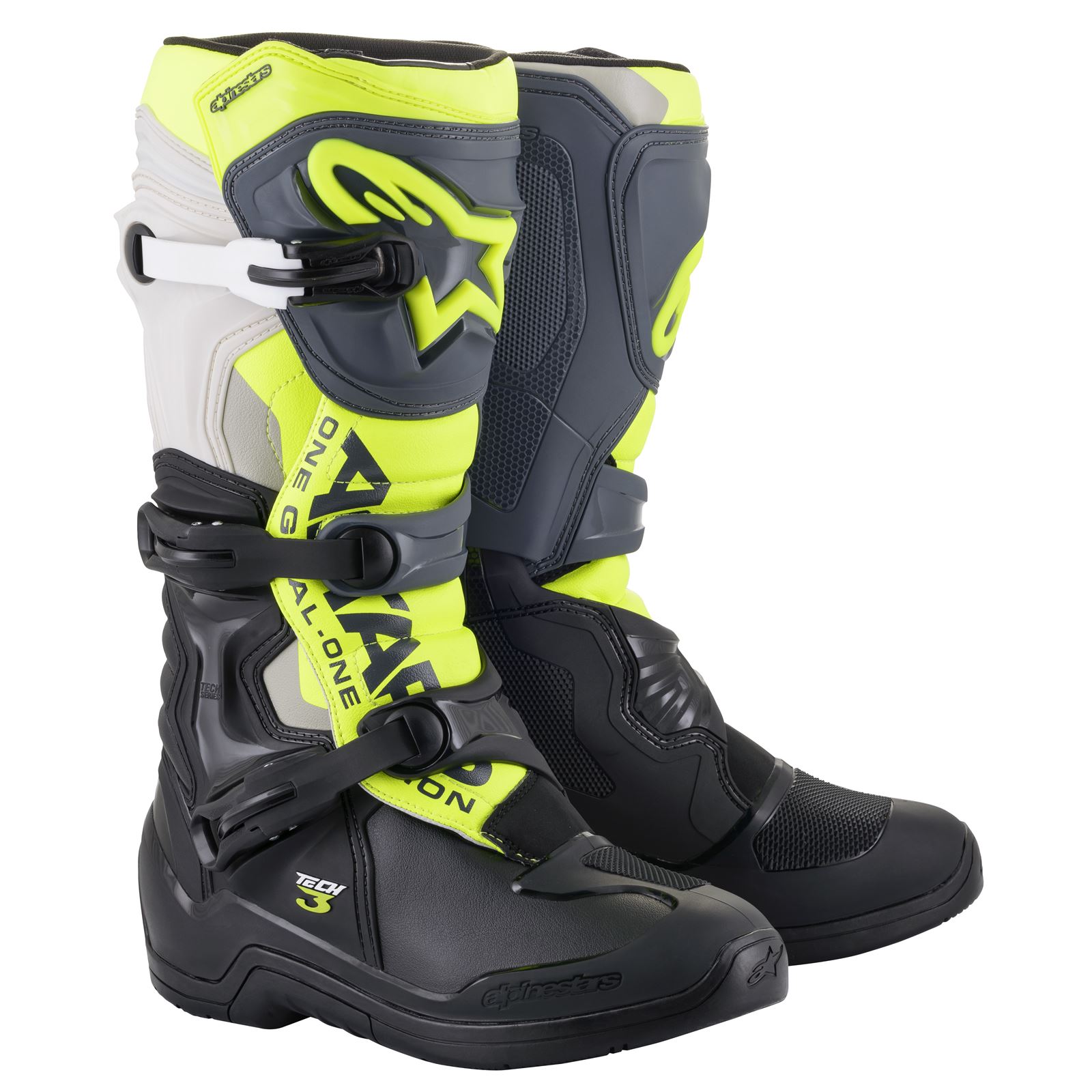 Alpinestars Tech 3 Boots Black/Gray/Yellow / 13