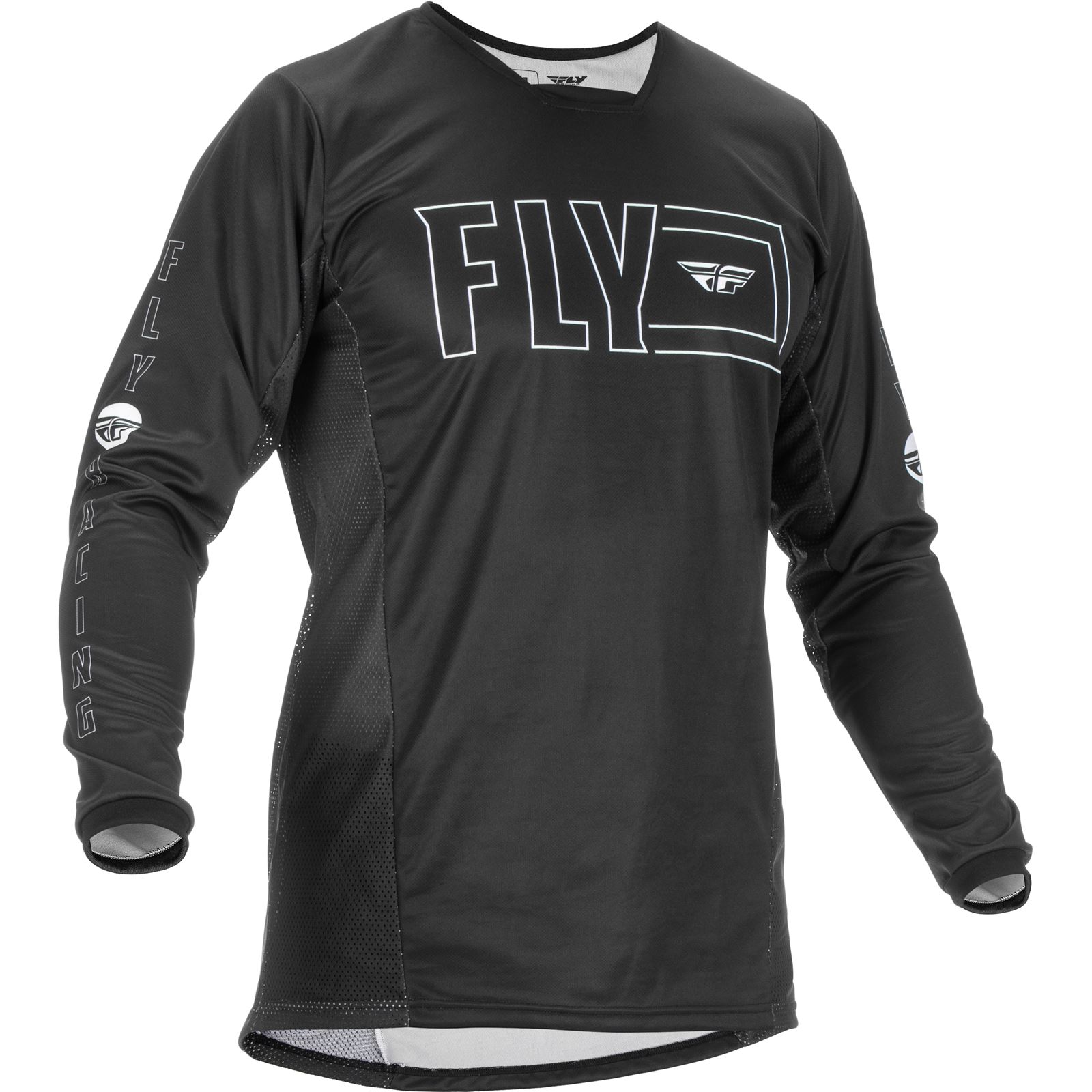 Fly Racing Kinetic Fuel Jersey - Black/White - Small