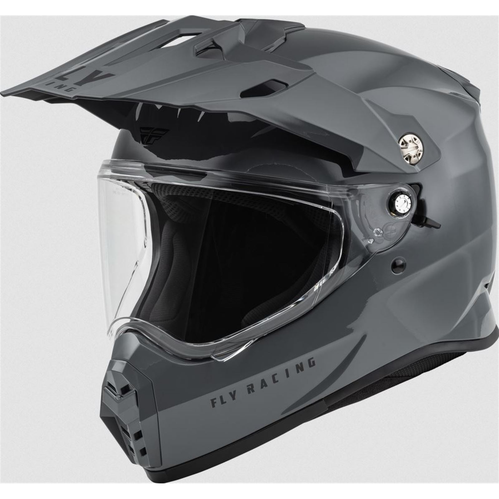 Fly Racing Trekker Solid Helmet, Grey