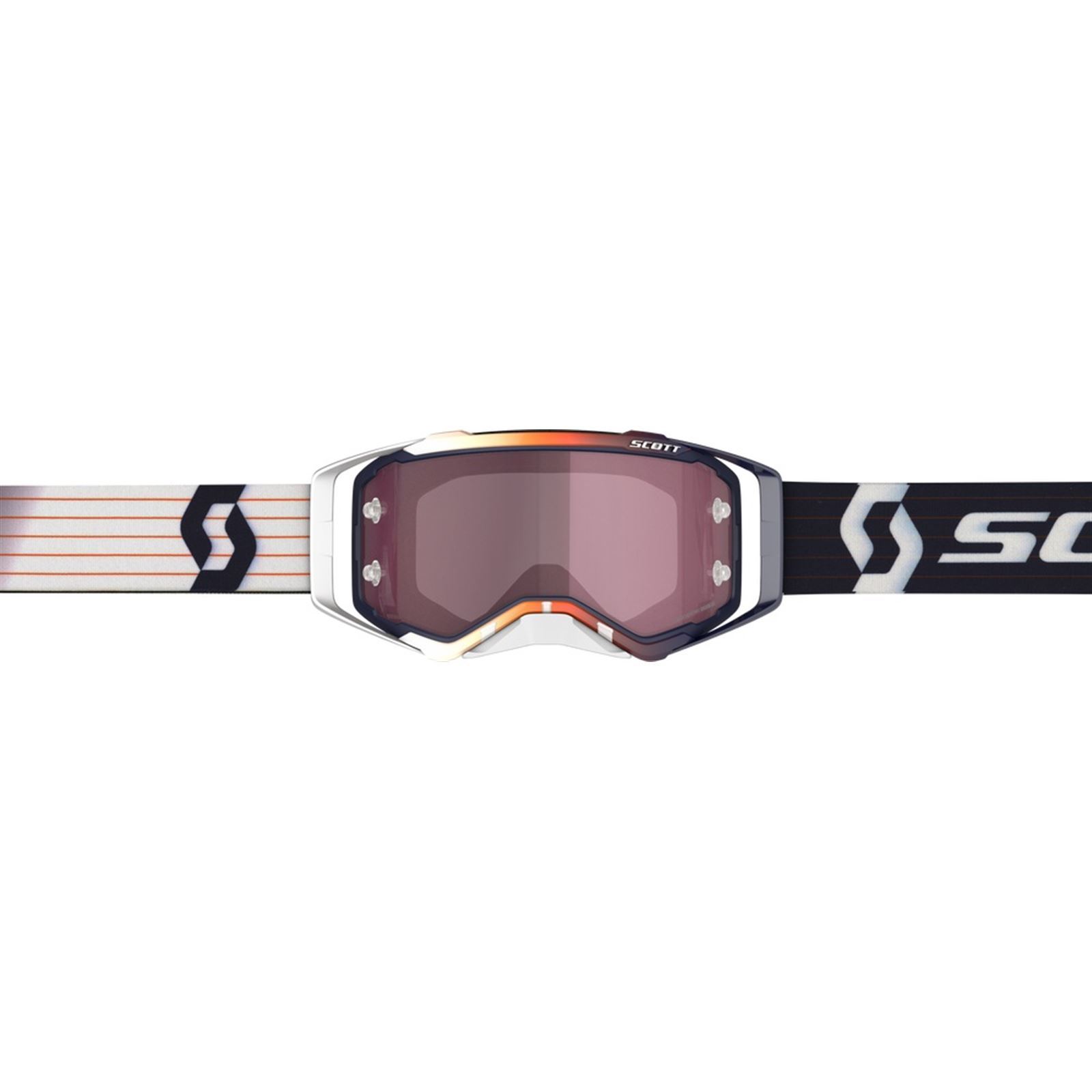 Scott Prospect Amplifier Goggle - Blue/White with Rose Lens