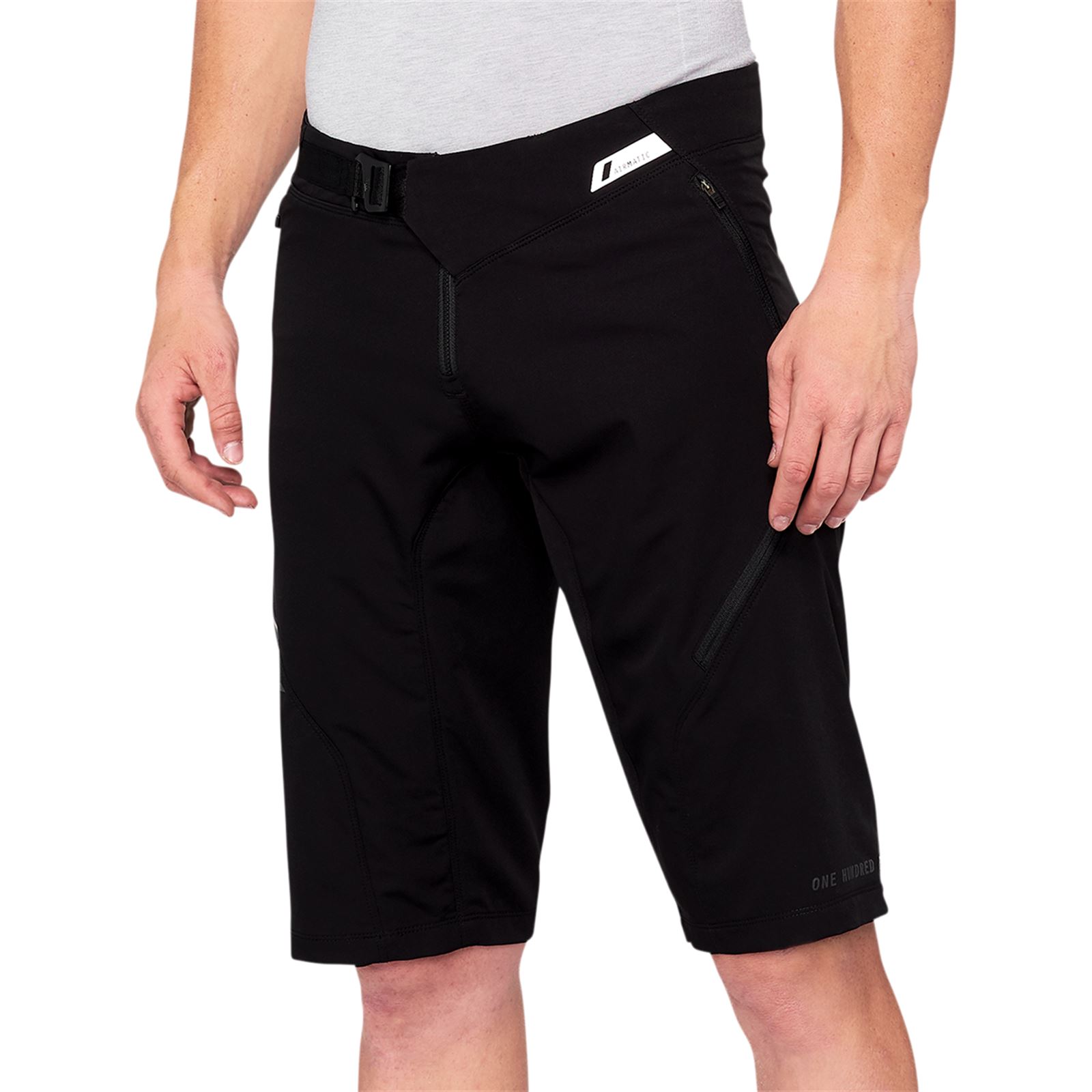 100％品質 Airmatic 100% Shorts UTV / ATV Motorcycle, - 28 US - Black - 男性用