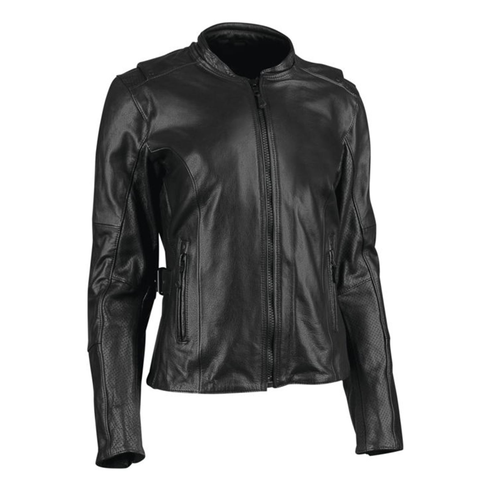 Speed and Strength Throttle Body Leather Jacket Black Womens 2XL