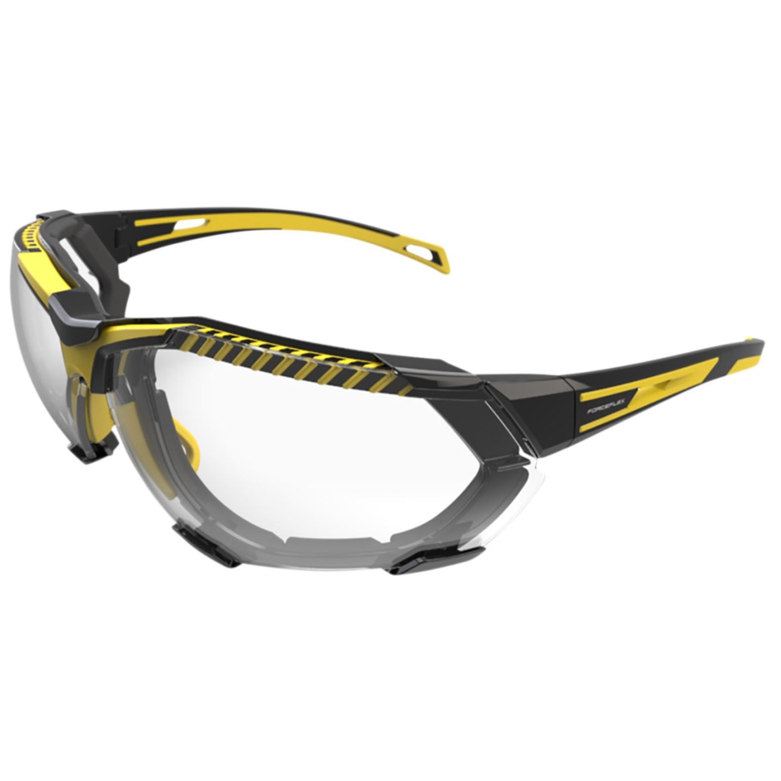 Forceflex FF4 Sunglasses - Foam - Black/Yellow - Clear