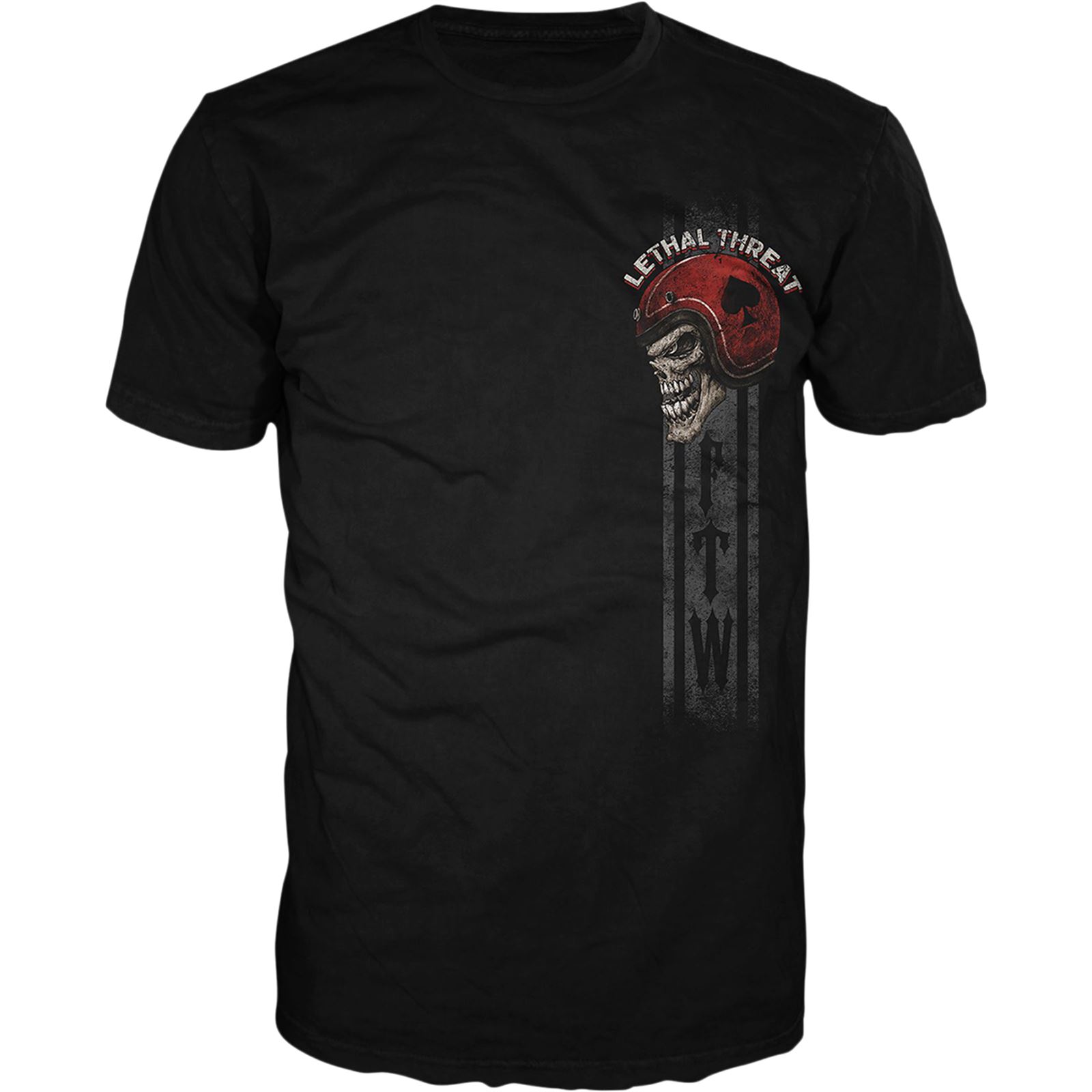 Lethal Threat Forever Two Wheels Mens Short Sleeve T-Shirt Black 3XL