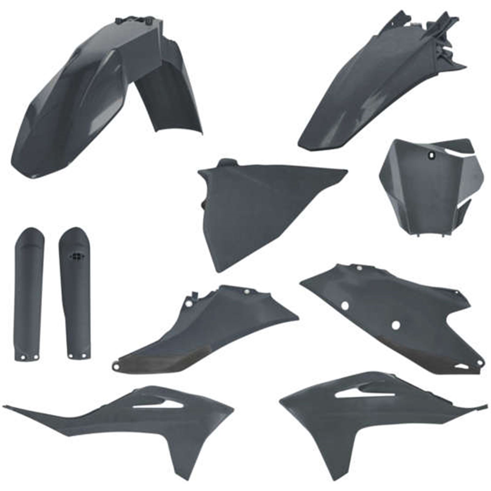 Acerbis Standard Replacement Body Kit - Gray/Metallic - GasGas