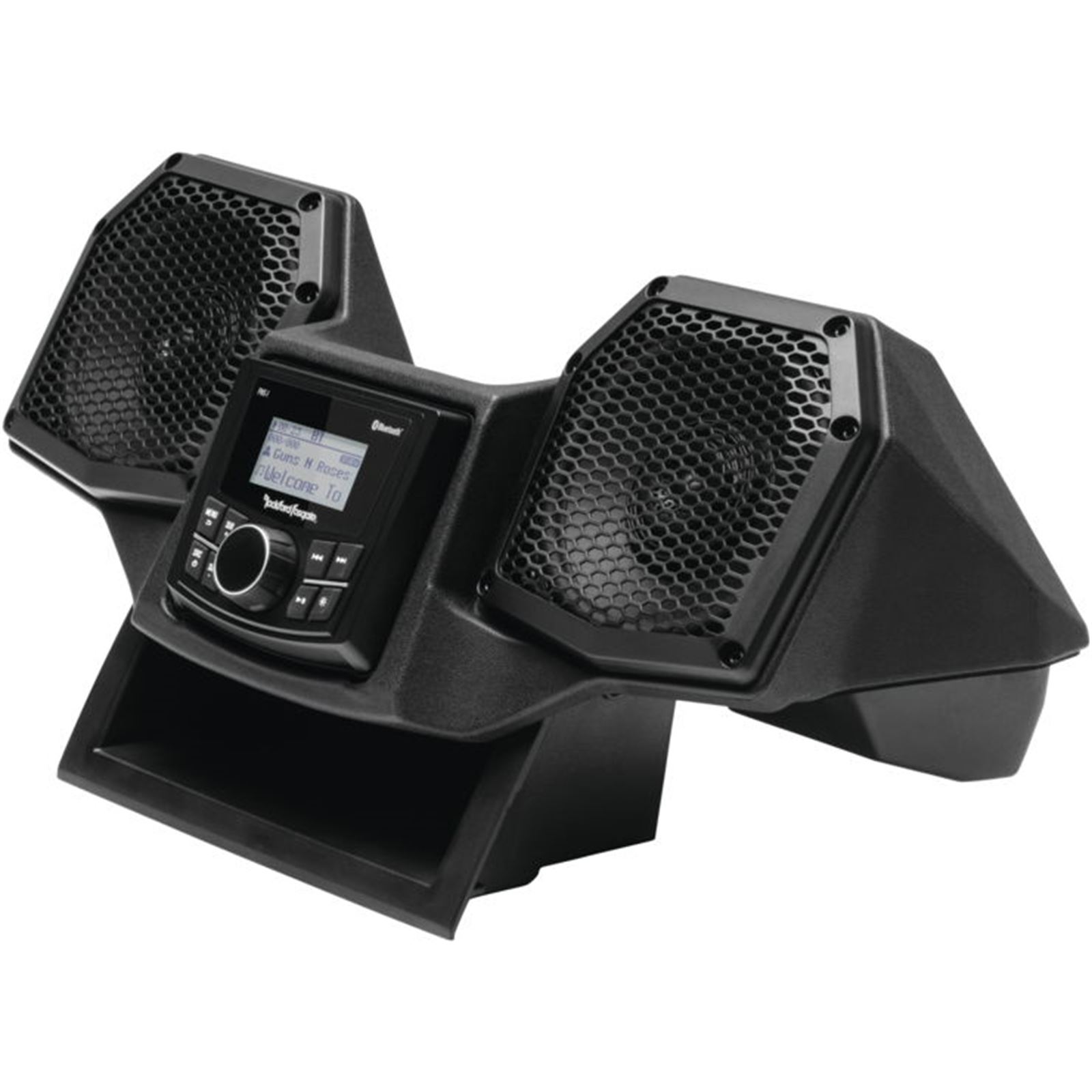 Rockford Fosgate RNGR18-STG1 Audio Kit: All-in-One Dash Housing Pre-Installed with PMX-1 Receiver and 5.25" Speakers for Select Polaris Ranger Models (2018-2022)
