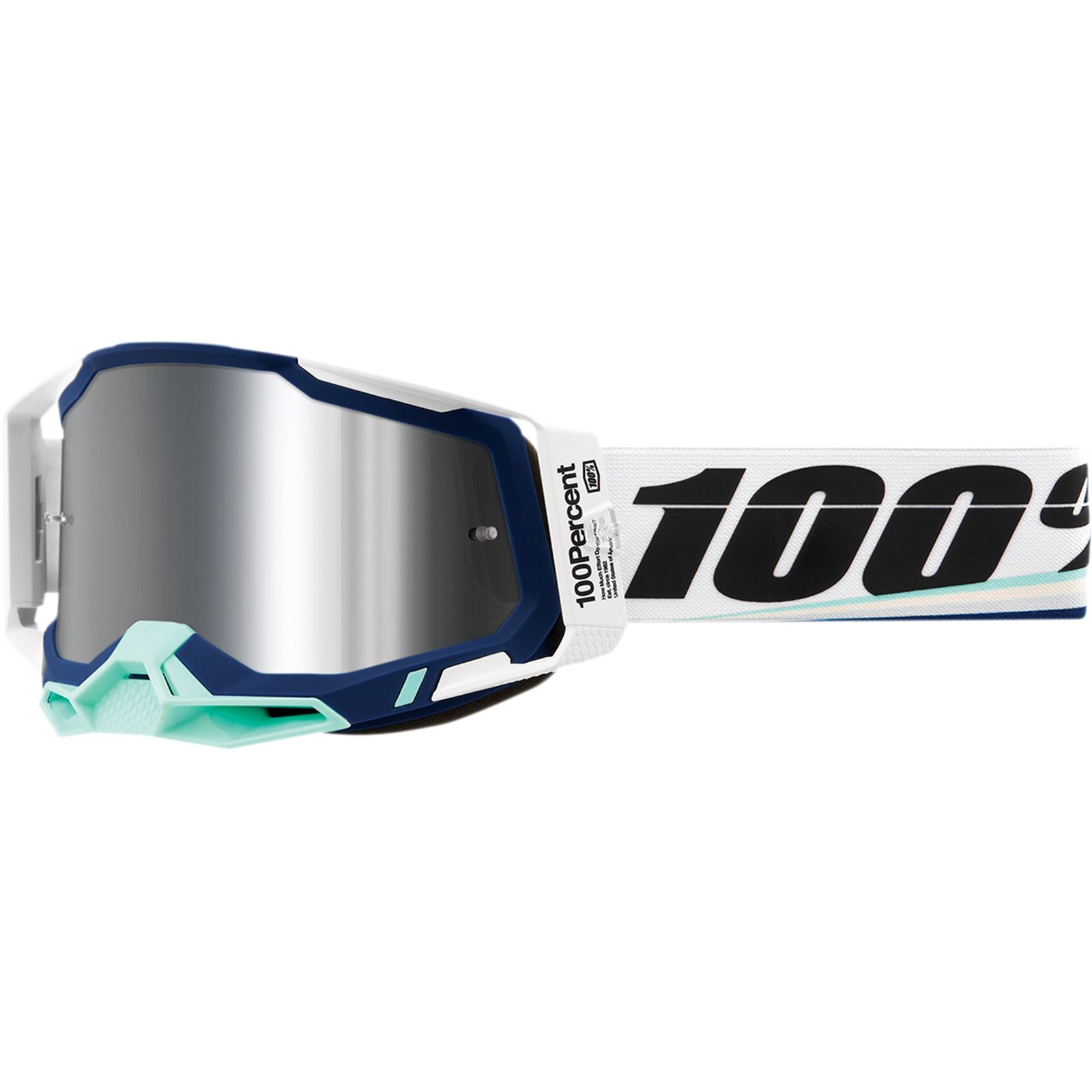 100% Racecraft 2 Goggles - Arsham - Silver Mirror