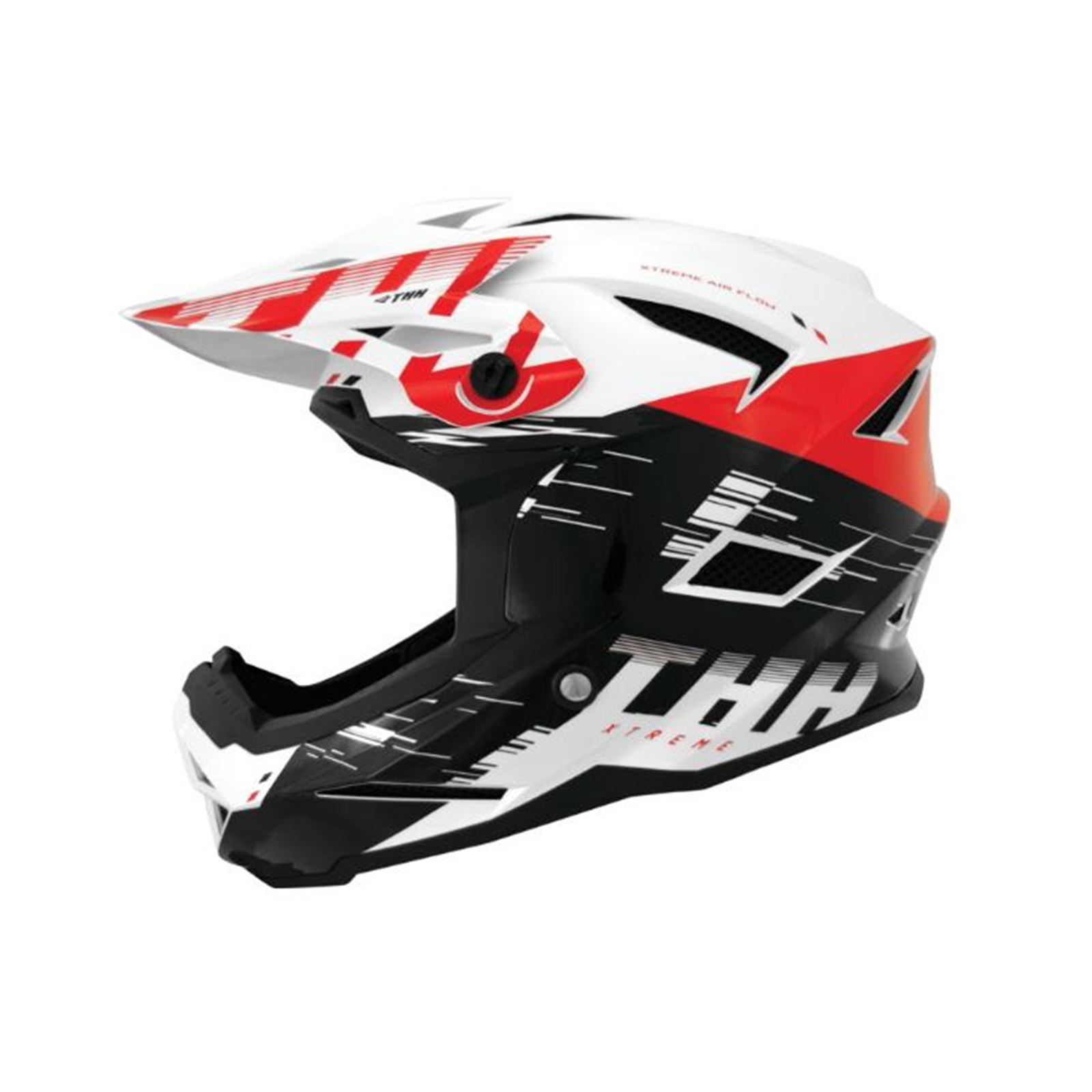 THH Helmets T-42 BMX Xtreme Helmet White/Red, 2XL