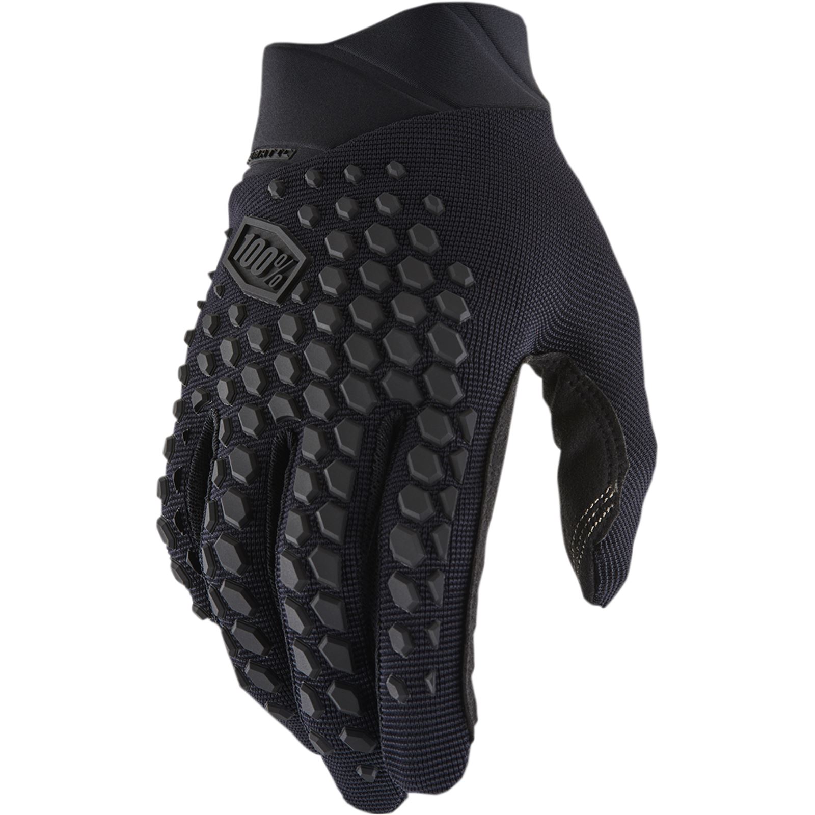 Redline Leather Men's Gel Padded Fingerless Motorcycle Leather Gloves in Black | Size: Small | G-059