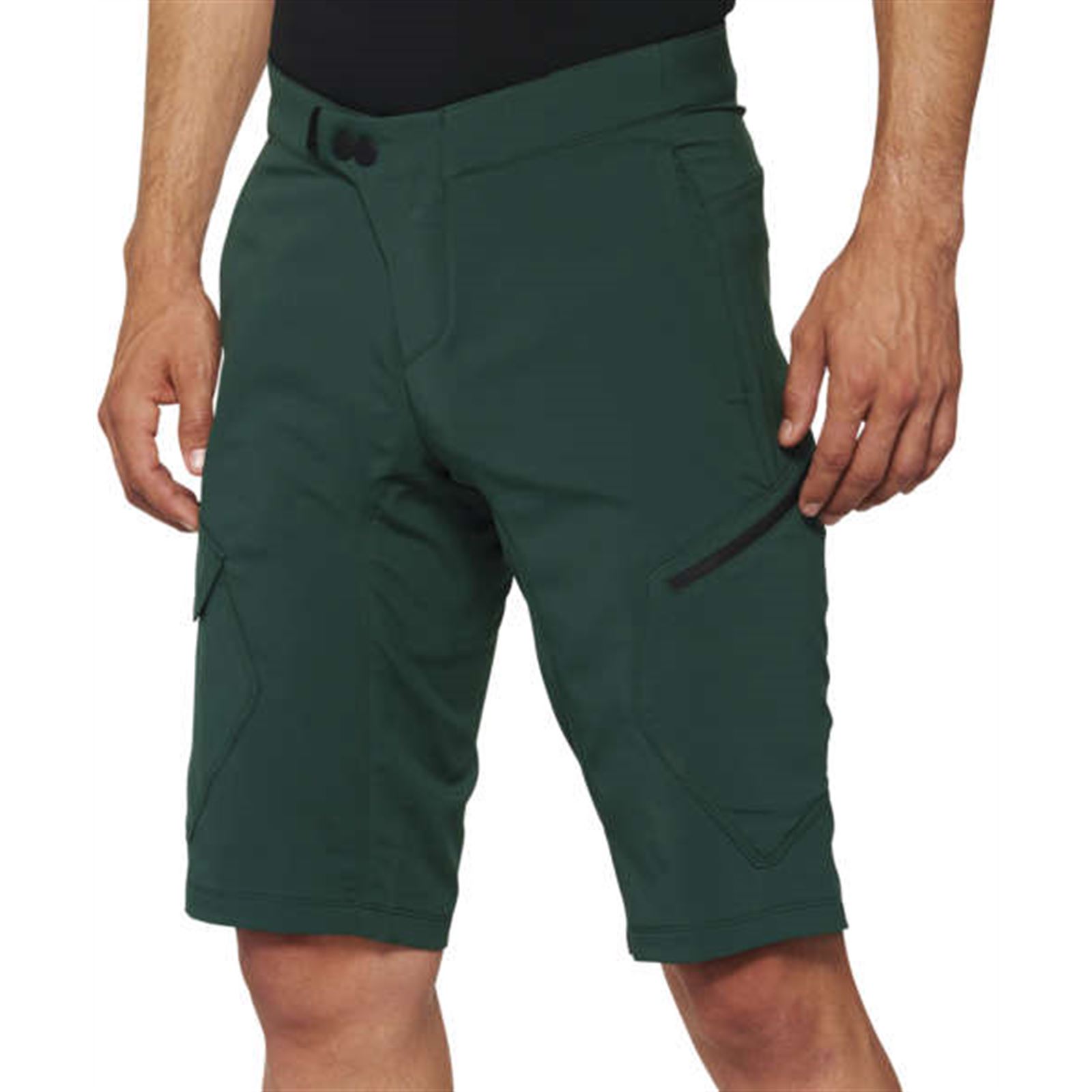 100% Men's Ridecamp Shorts Forest Green, 38