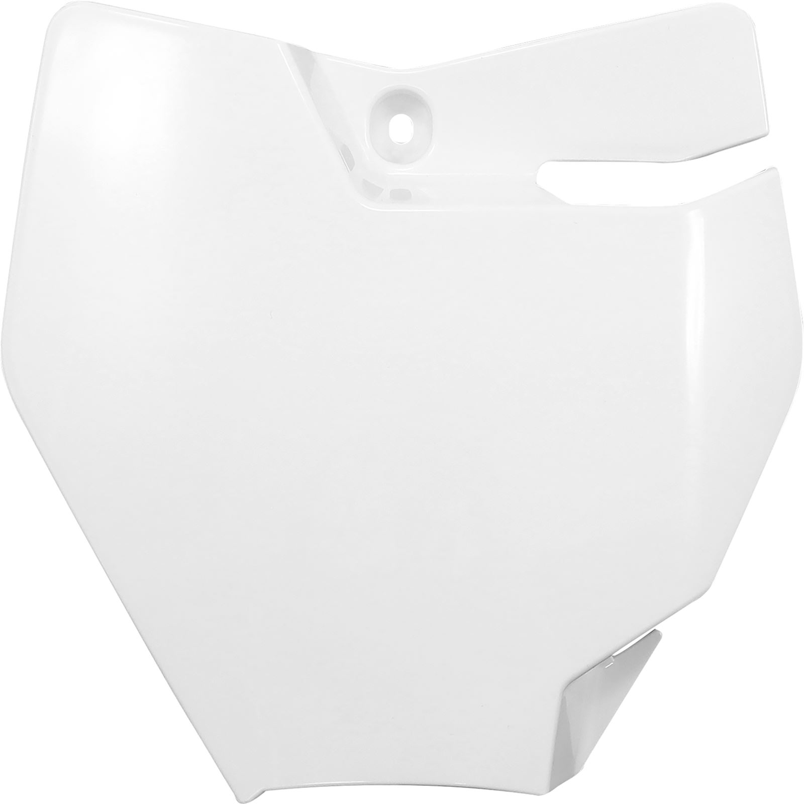 UFO Plastics Front Number Plate for GasGas - White