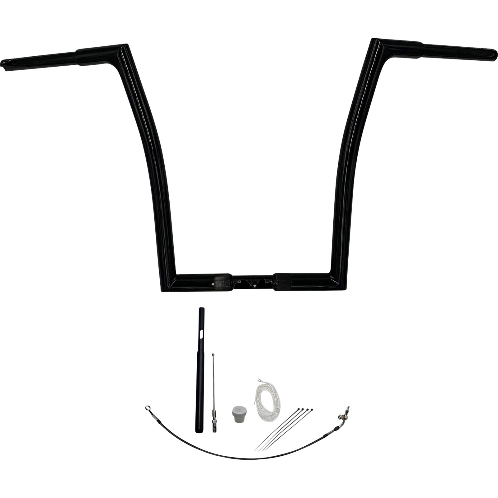 Fat Baggers Inc 719916-B 1-1/4in. EZ Install Flat Top Handlebar Kit - Black