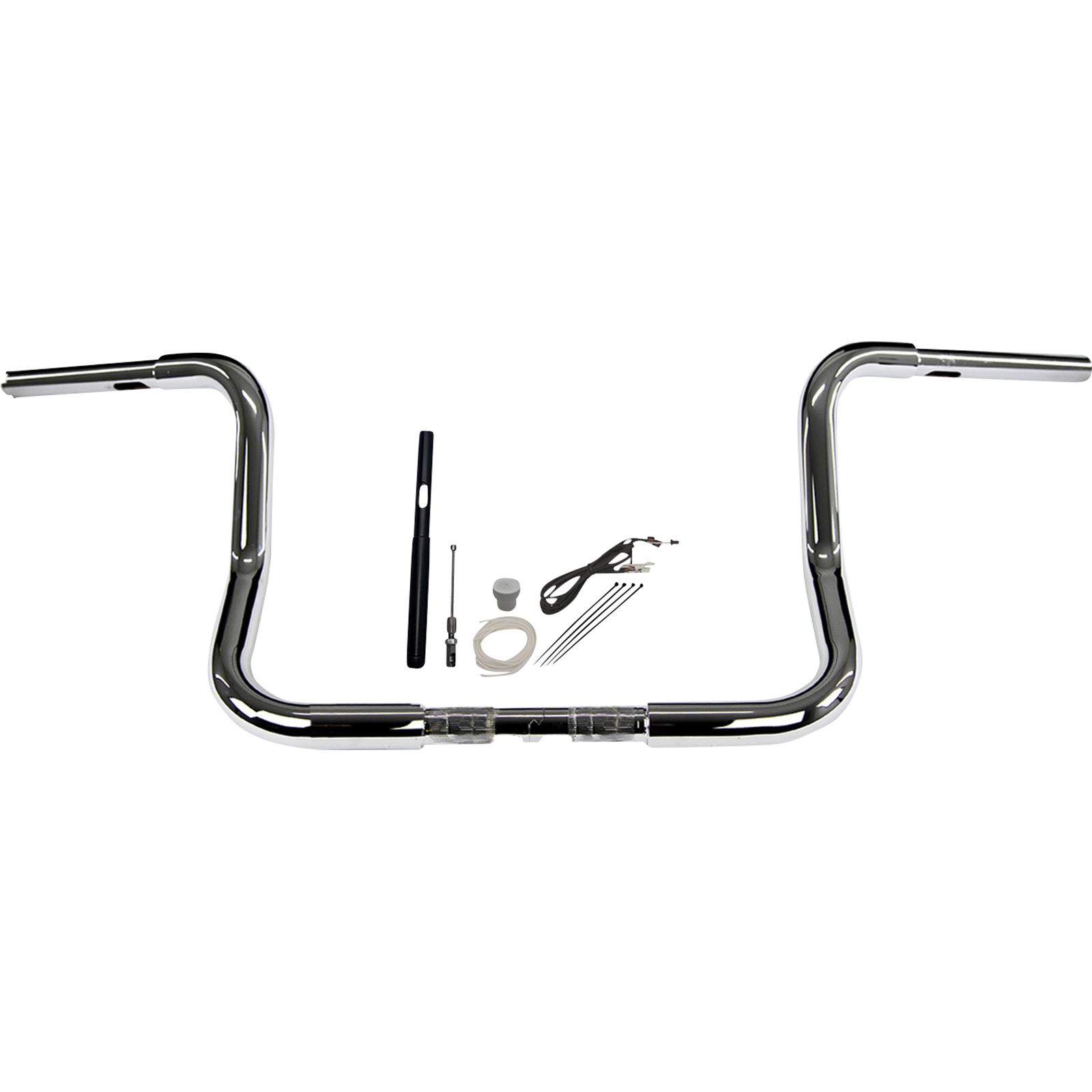 Fat Baggers Handlebar Kit Rounded Top 12" Chrome Motorcycle