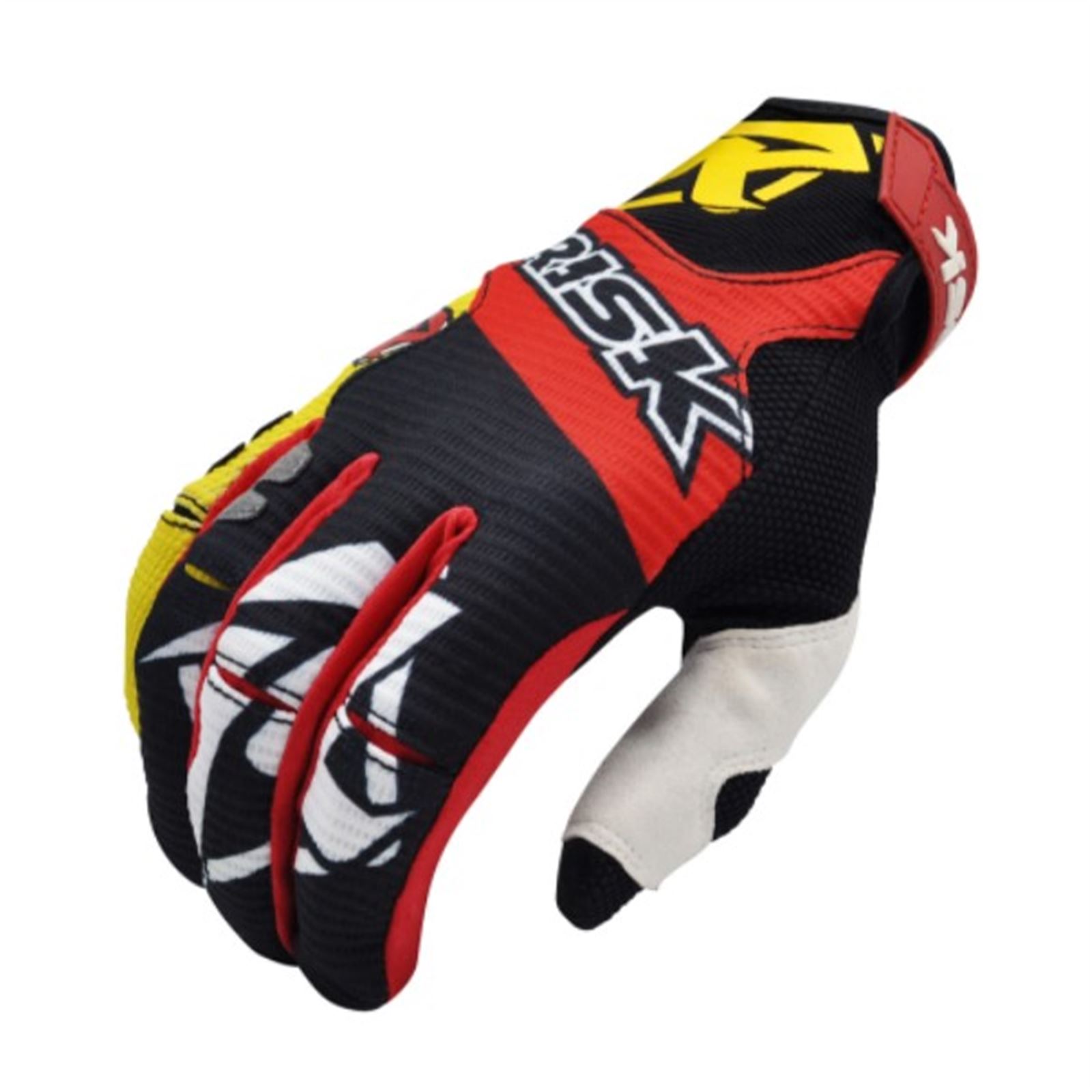 Risk Racing Ventilate V2 Series Gloves 2022 Yellow & Black - Medium