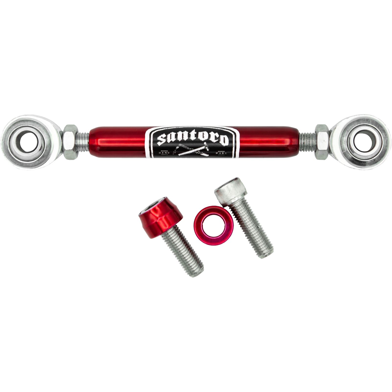 Santoro Fabworx Shift Linkage MidControls Red for M8 Softail Motorcycle, ATV / UTV