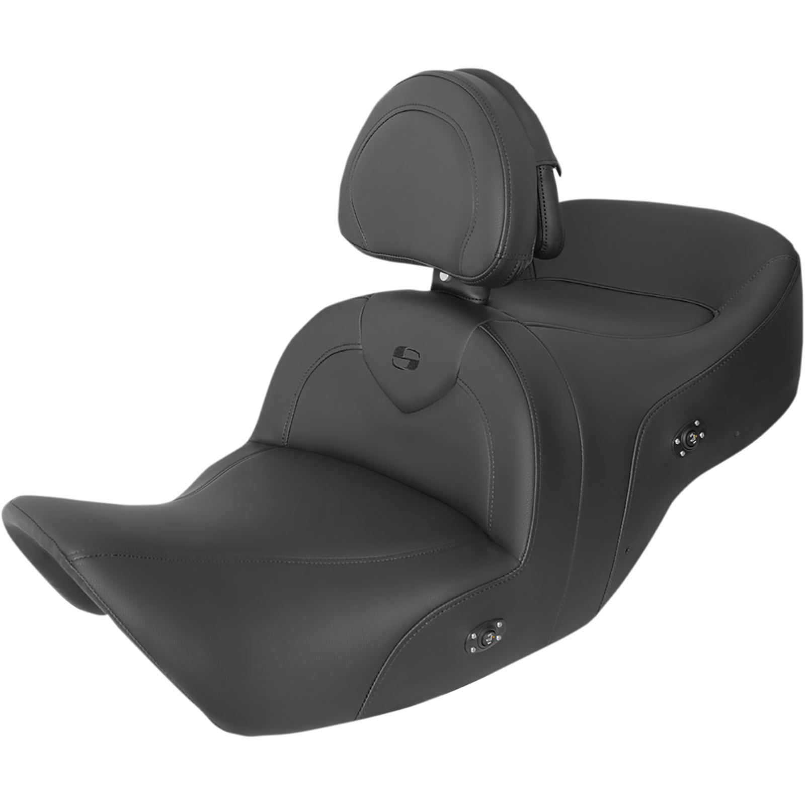 Saddlemen Seat RoadSofa™ With Backrest Black Heated