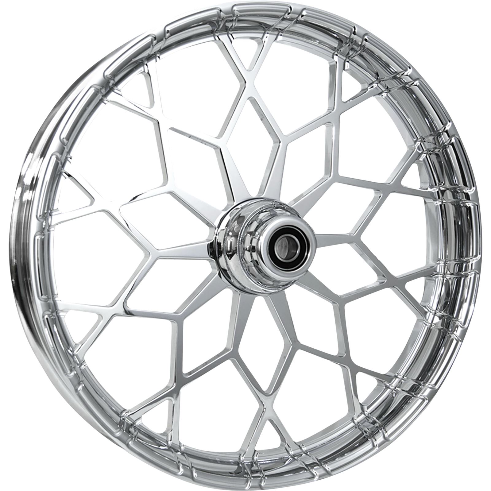 RC Components Wheel - Phenom - Front - Dual Disc w/ABS - Chrome - 21"x3.50" - FLH