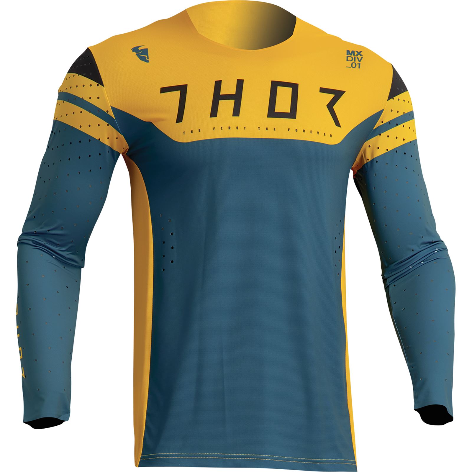 Thor Prime Rival Jersey - Teal/Yellow - 2XL