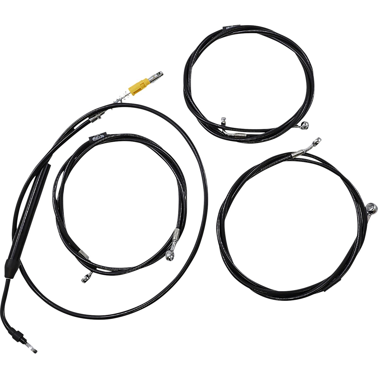 LA Choppers Handlebar Cable/Brake Line Kit 12" 14" Midnight Motorcycle, ATV / UTV