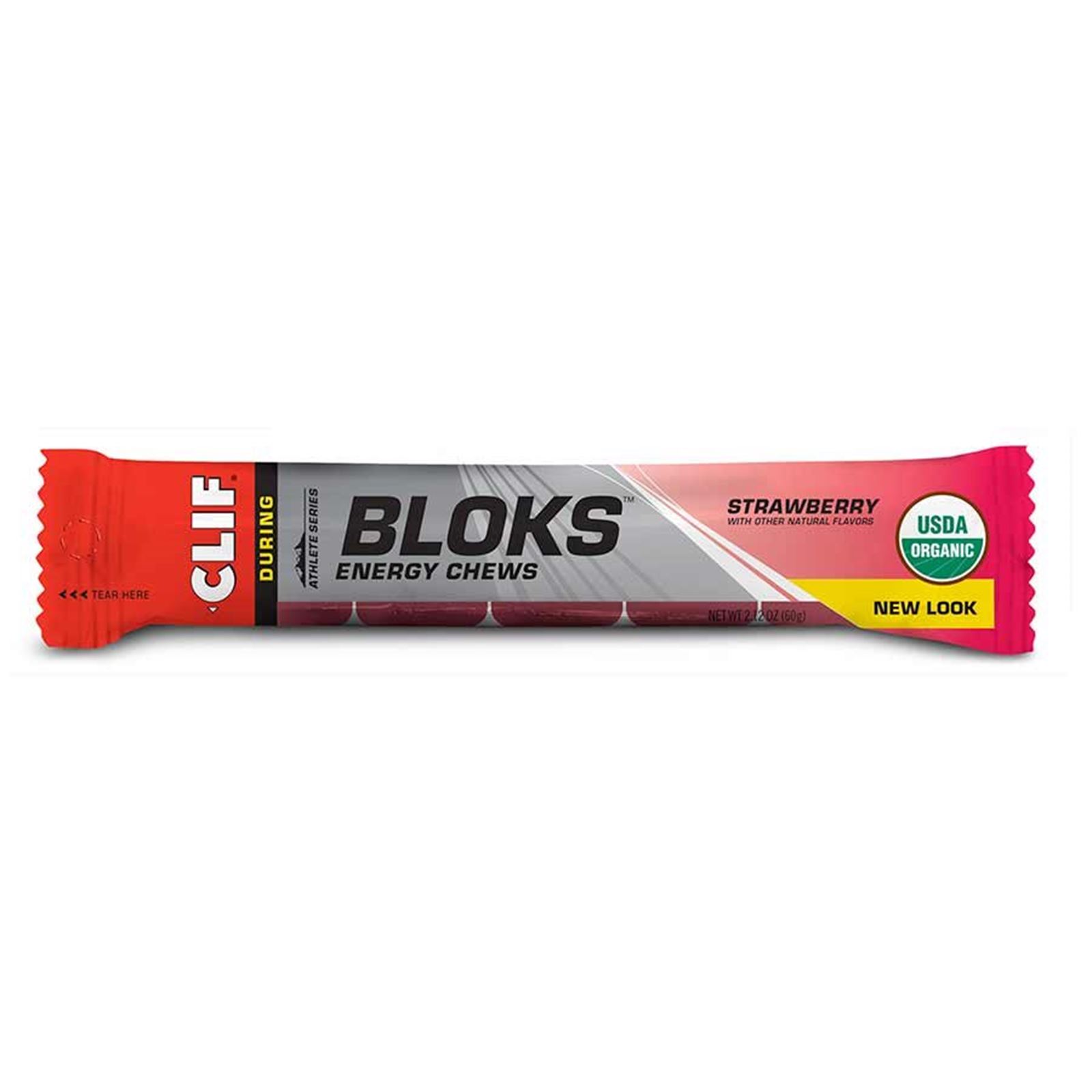 Clif Bar Bloks Chews - Strawberry - 18-Pieces