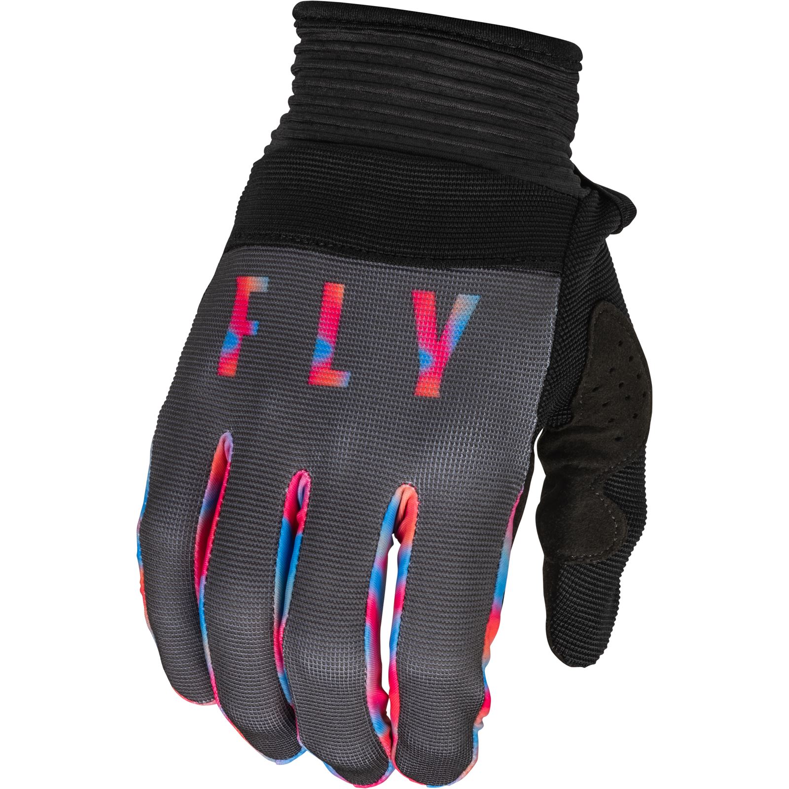 Fly Racing F-16 Gloves - Grey/Pink/Blue - 2XL