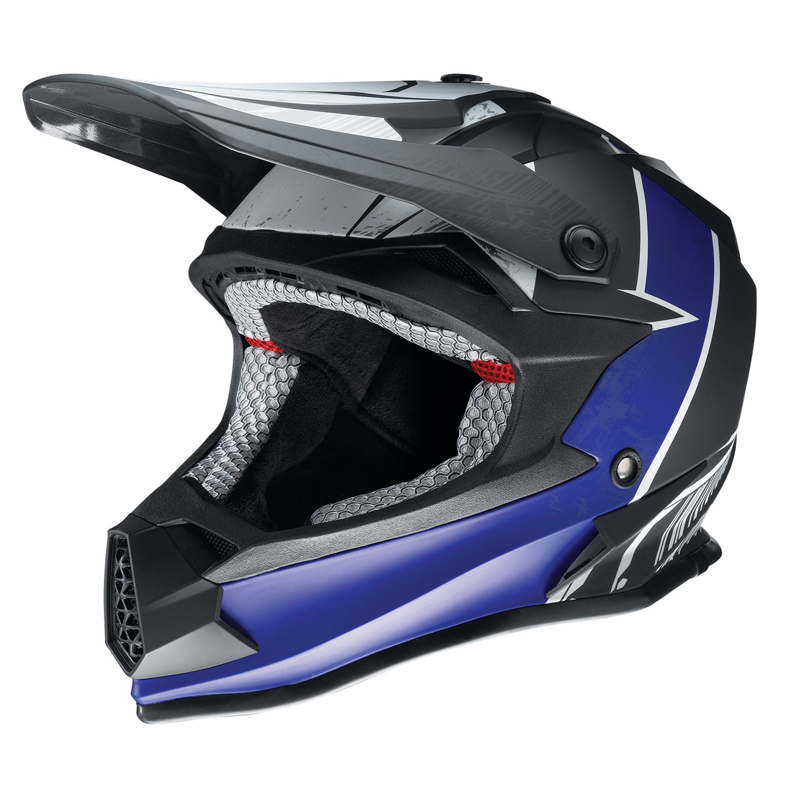 Z1R Youth F.I. Helmet - Fractal - MIPS® - Matte Black/Blue - Large