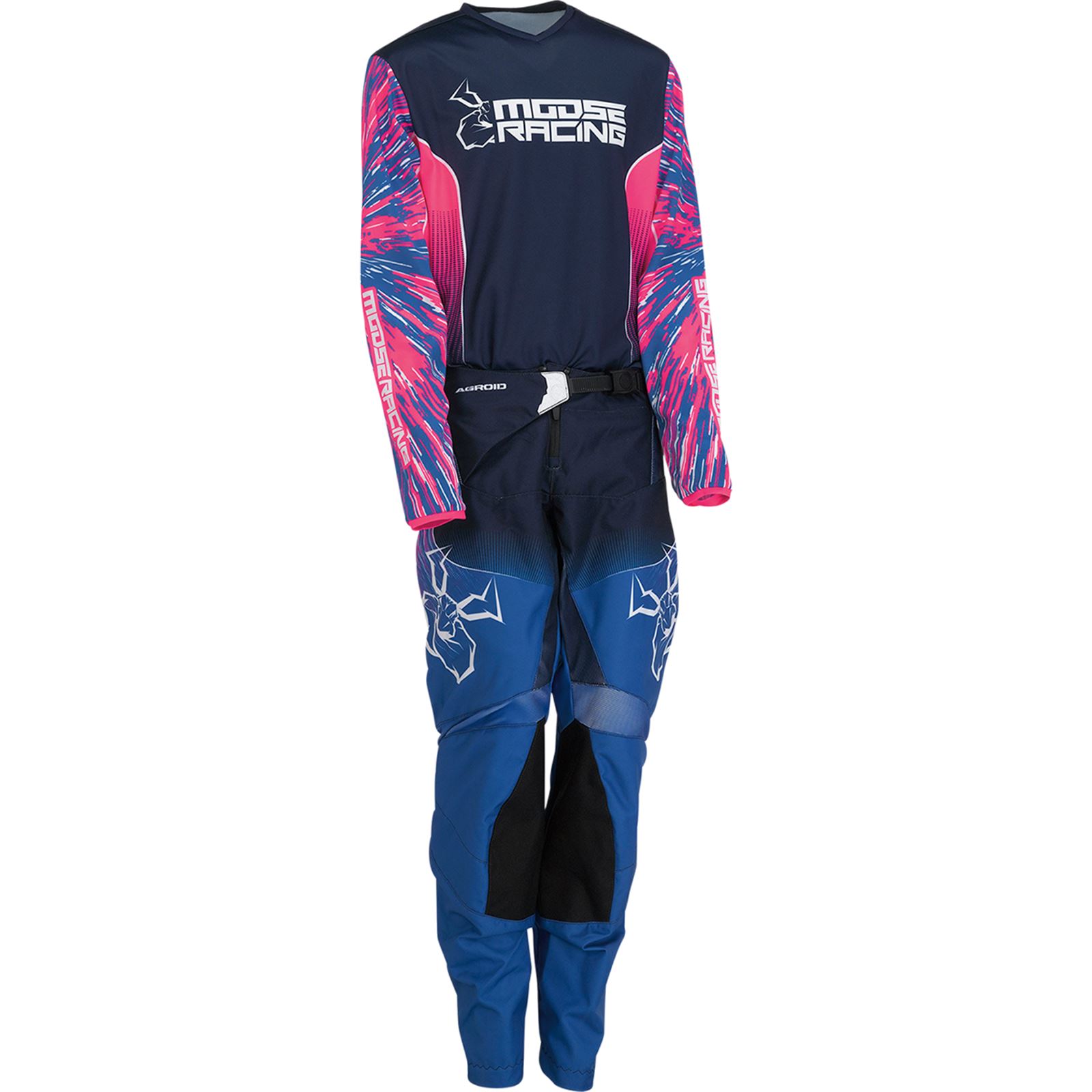 Moose Racing Youth Agroid Pants - Pink/Blue