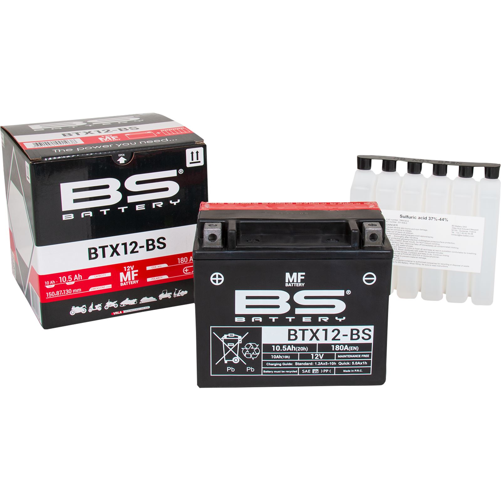 BS Battery Battery - BTX12-BS