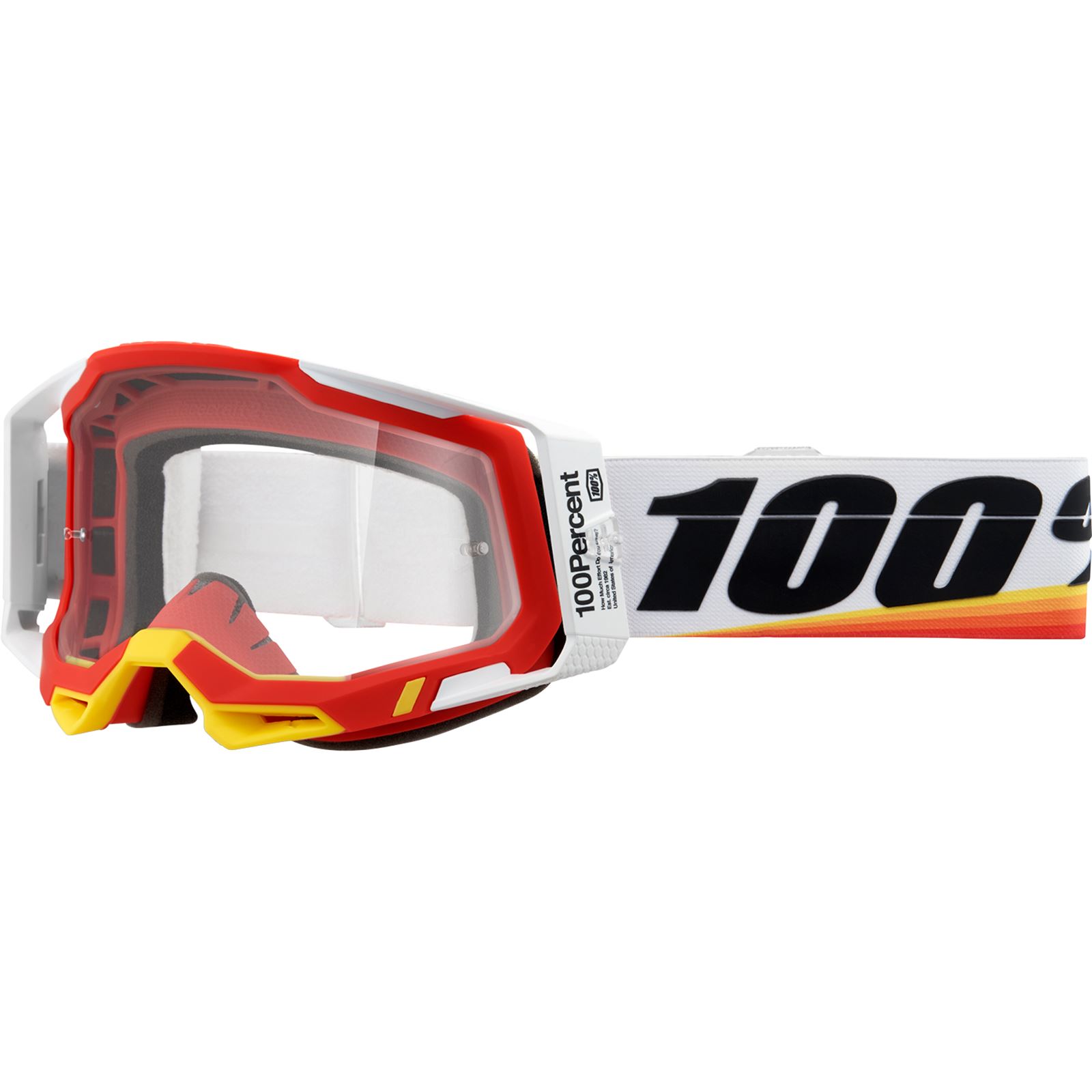 100% Racecraft 2 Goggles - Arsham Red - Clear