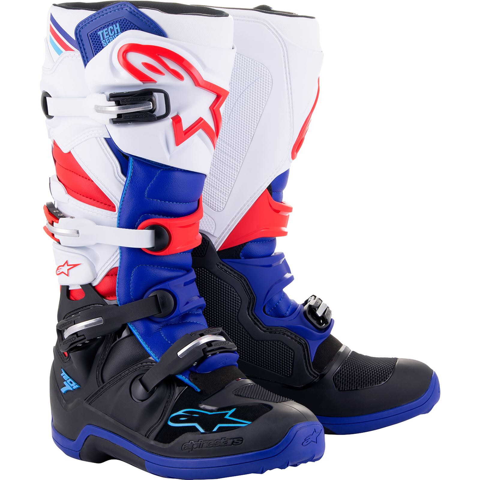 Blue on sale moto boots