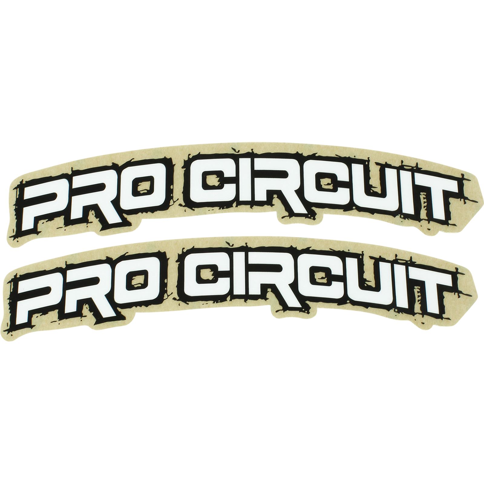 Pro Circuit Font Fender Decal - Retro - White - Motorcycle, ATV / UTV ...