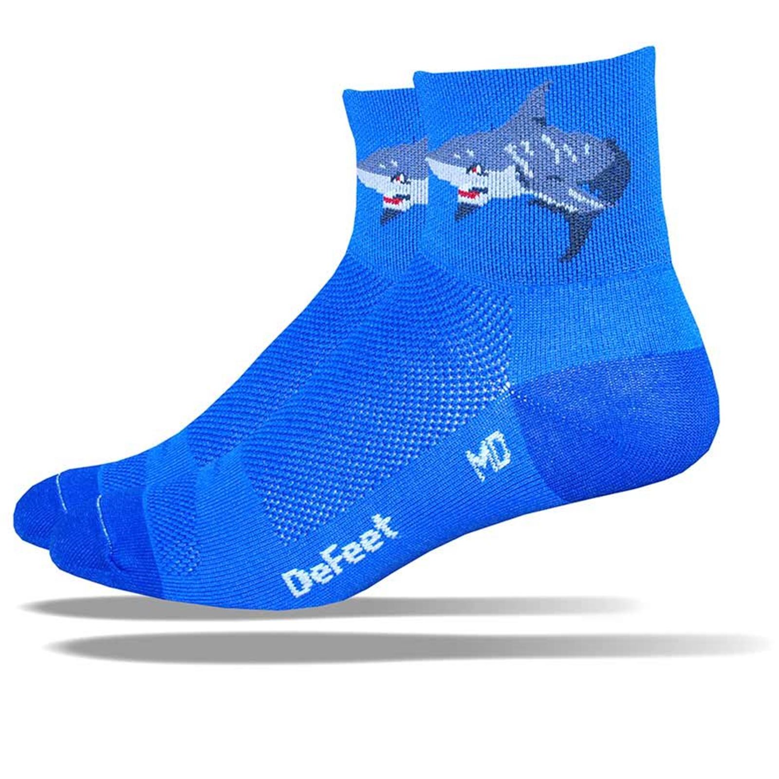 DeFeet Aireator Attack! Socks - Blue - Large - 2.5" Cuff