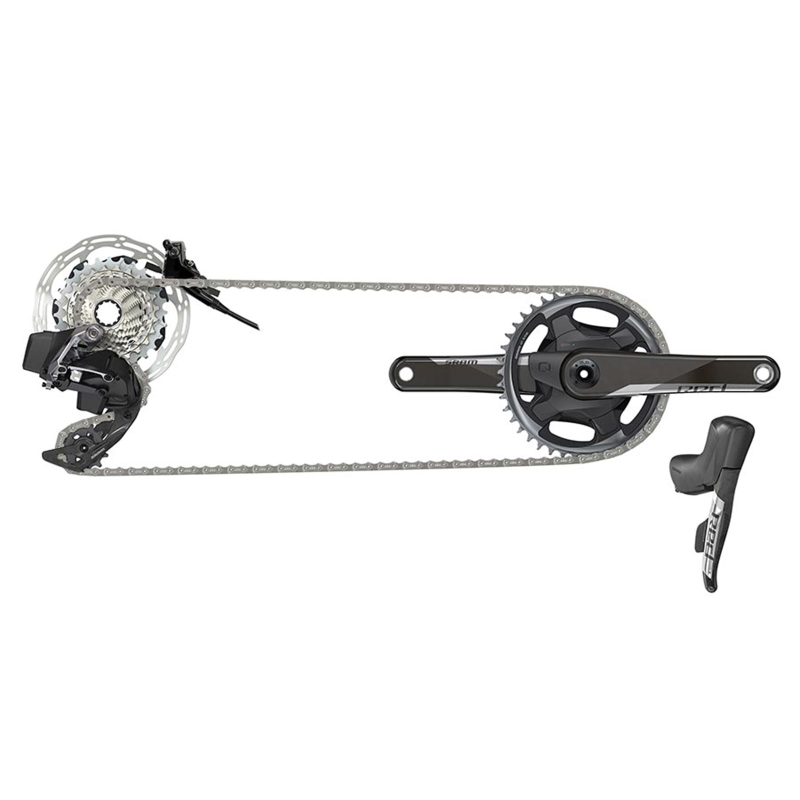 SRAM Red eTap AXS HRD Build Kit 1x Hydraulic Disc Motorcycle, ATV