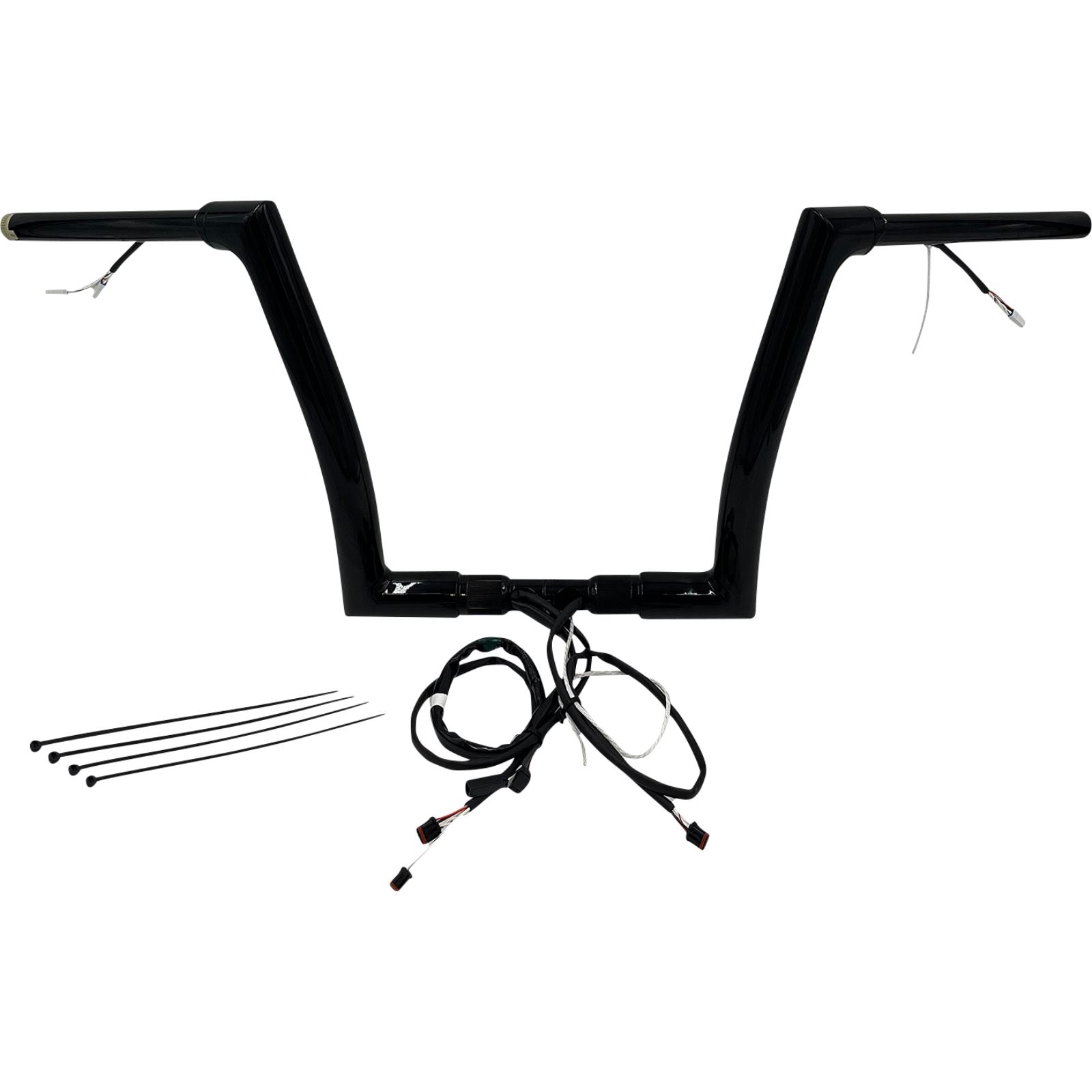 Fat Baggers Handlebar Kit Flat Top 12" Black Motorcycle, ATV