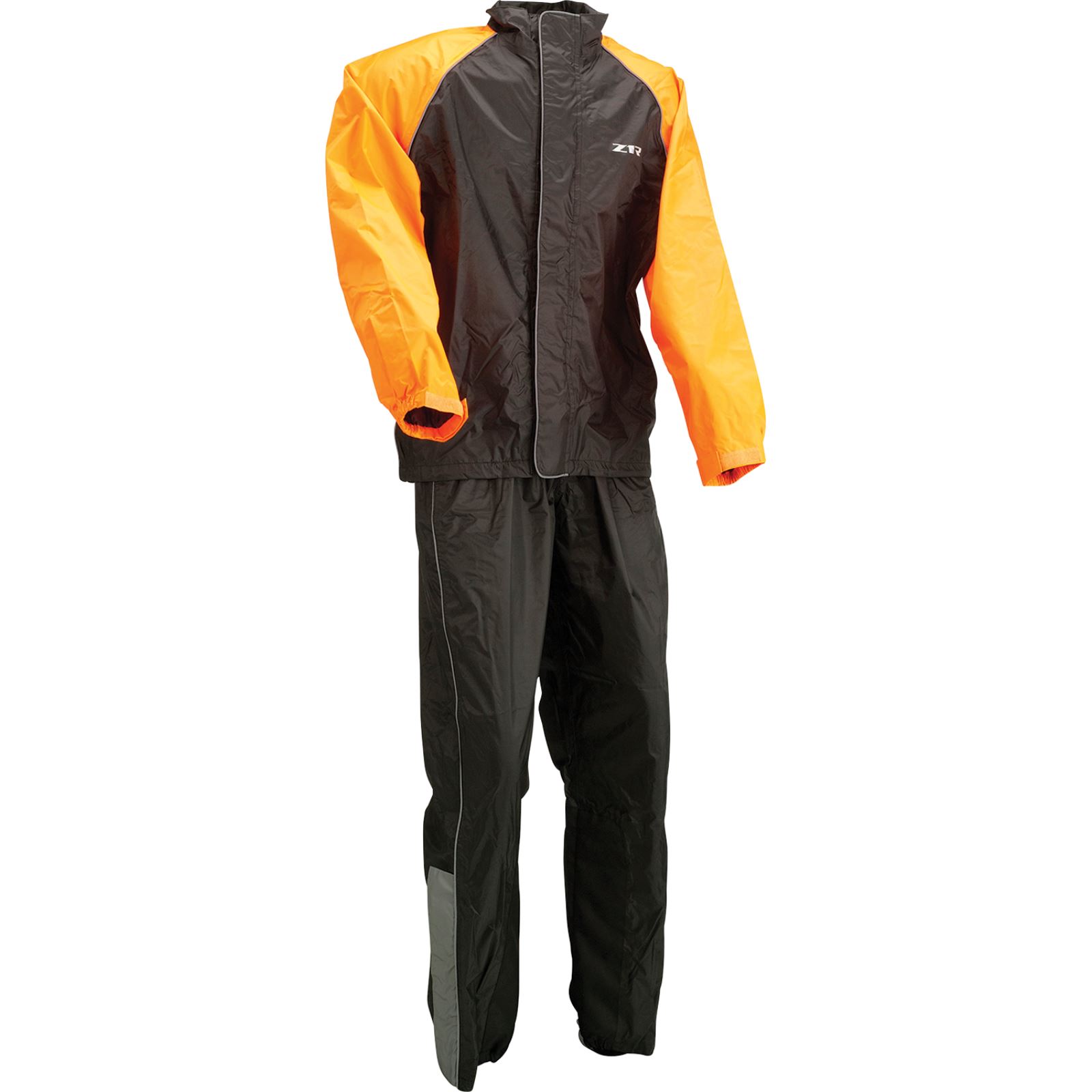 Z1R 2-Piece Rainsuit - Black/Orange - 2XL