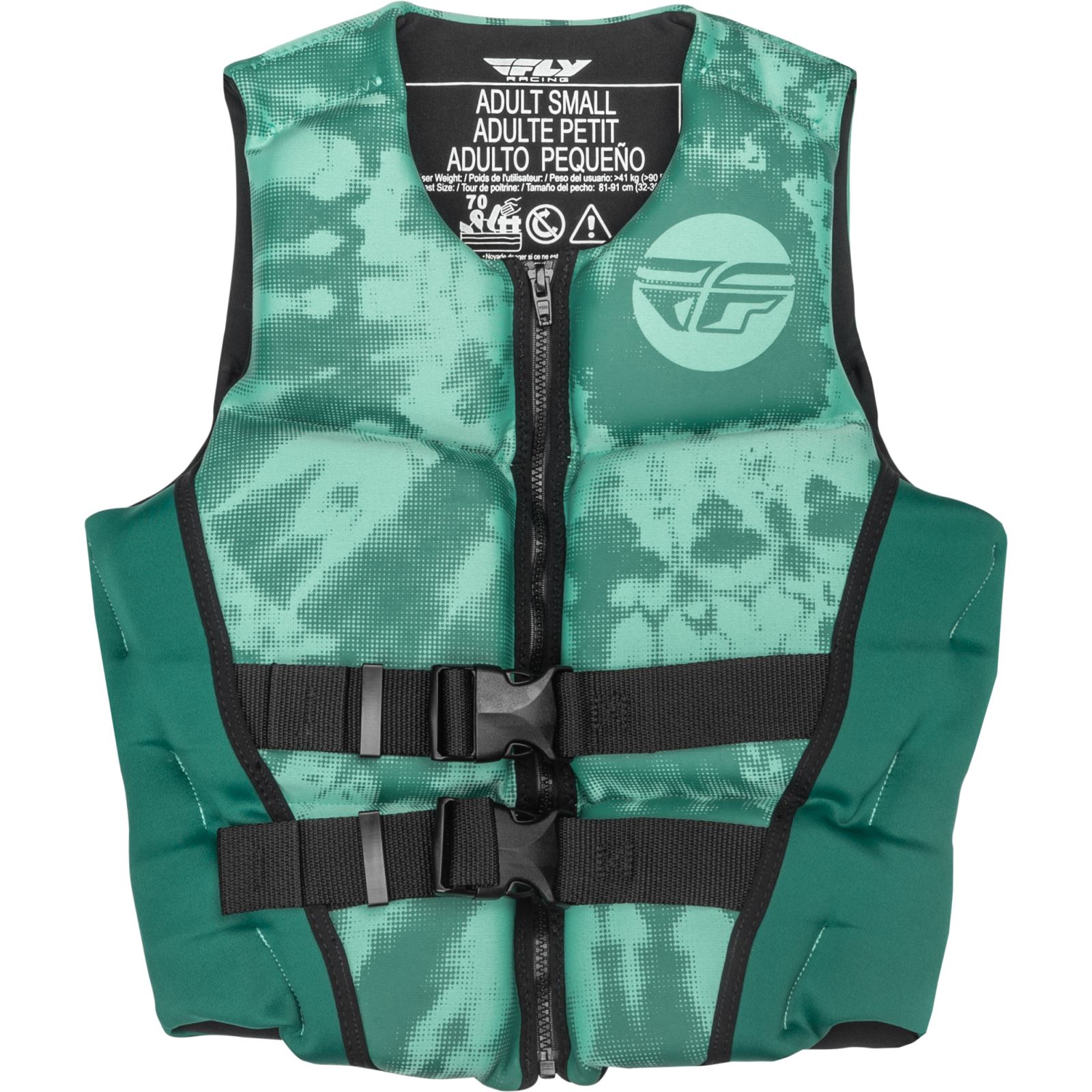 Fly Racing Women's Neoprene Flotation Vest Dark Teal/Light Teal