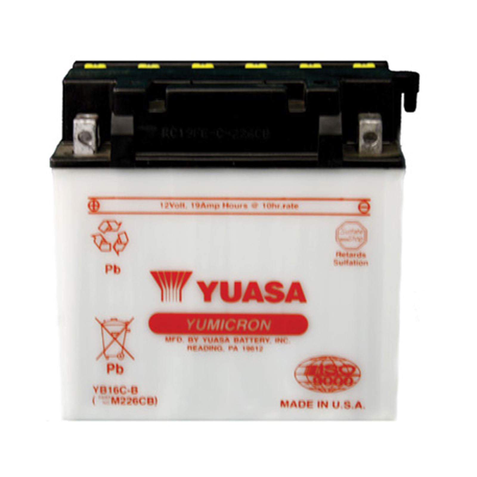 Yuasa 12V Heavy Duty Yumicorn Battery - Motorcycle, ATV
