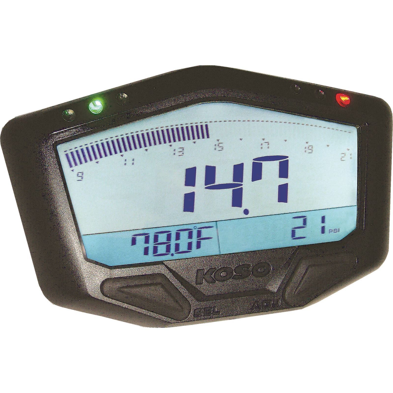 Koso X2 Boost Gauge w/Air/Fuel Ratio & Temperature Motorcycle, ATV / UTV & Powersports Parts