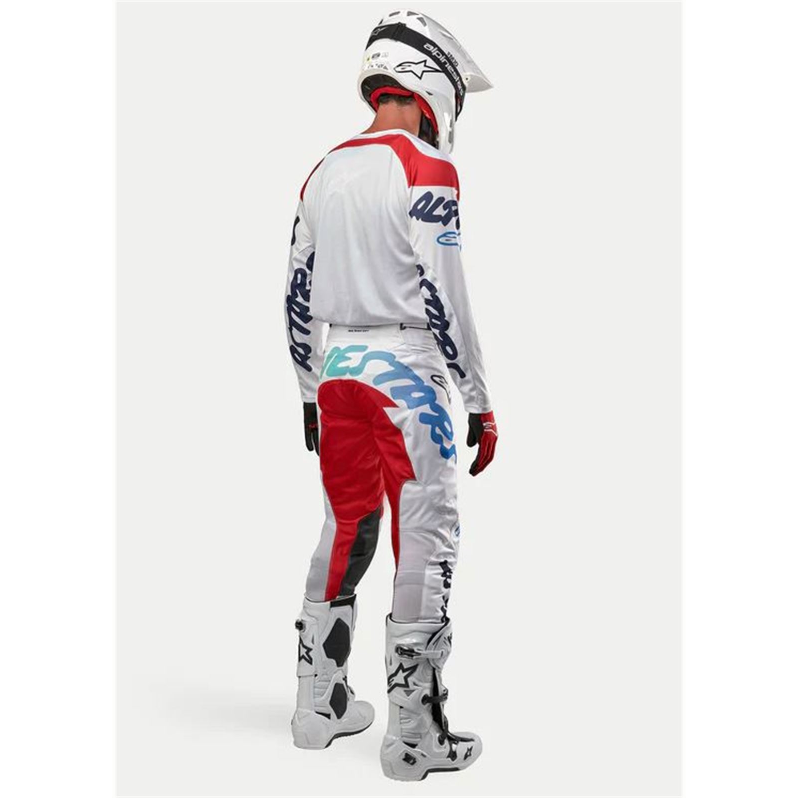 Alpinestars 2024 Racer Hana Jersey White/Multicolor Motorcycle, ATV