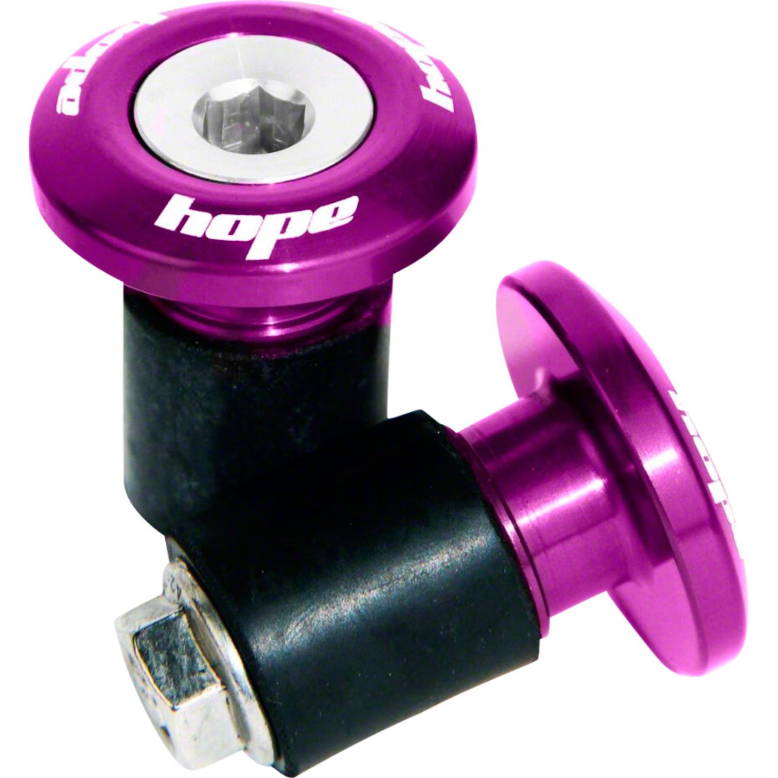 Hope Grip Doctor Bar End Plugs Purple Motorcycle, ATV / UTV