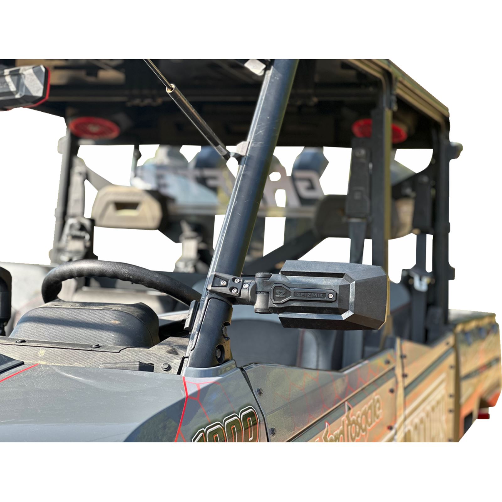 Seizmik Trailrider Side View Mirror - Rectangle - Black Seizmik Trailrider Side View Mirror - Rectangle - Black