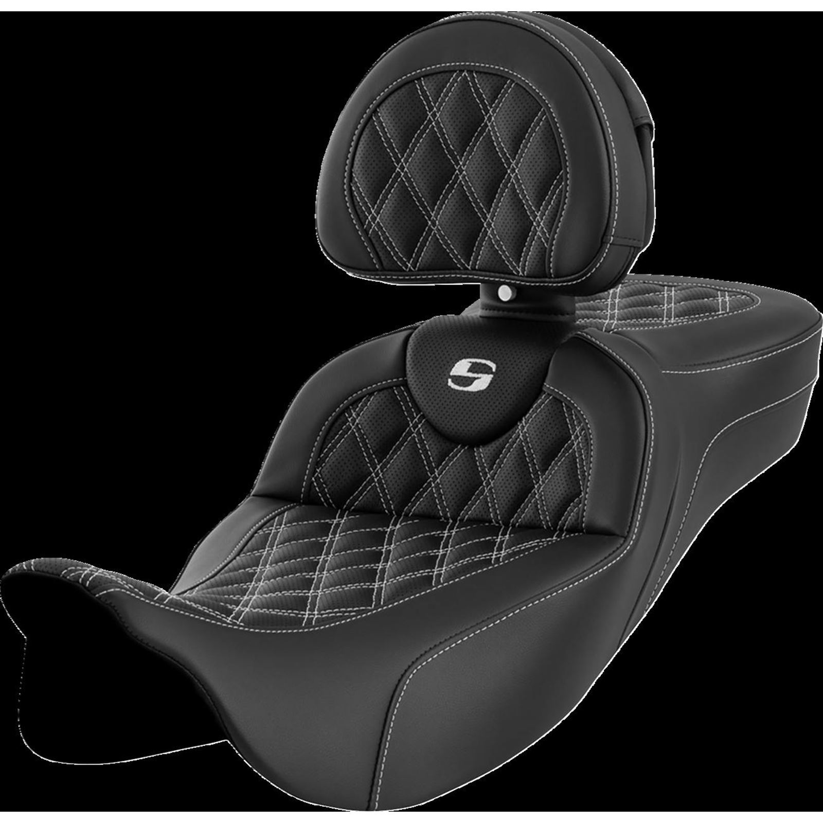 Saddlemen Roadsofa™ Extended Reach Seat - Lattice Stitch