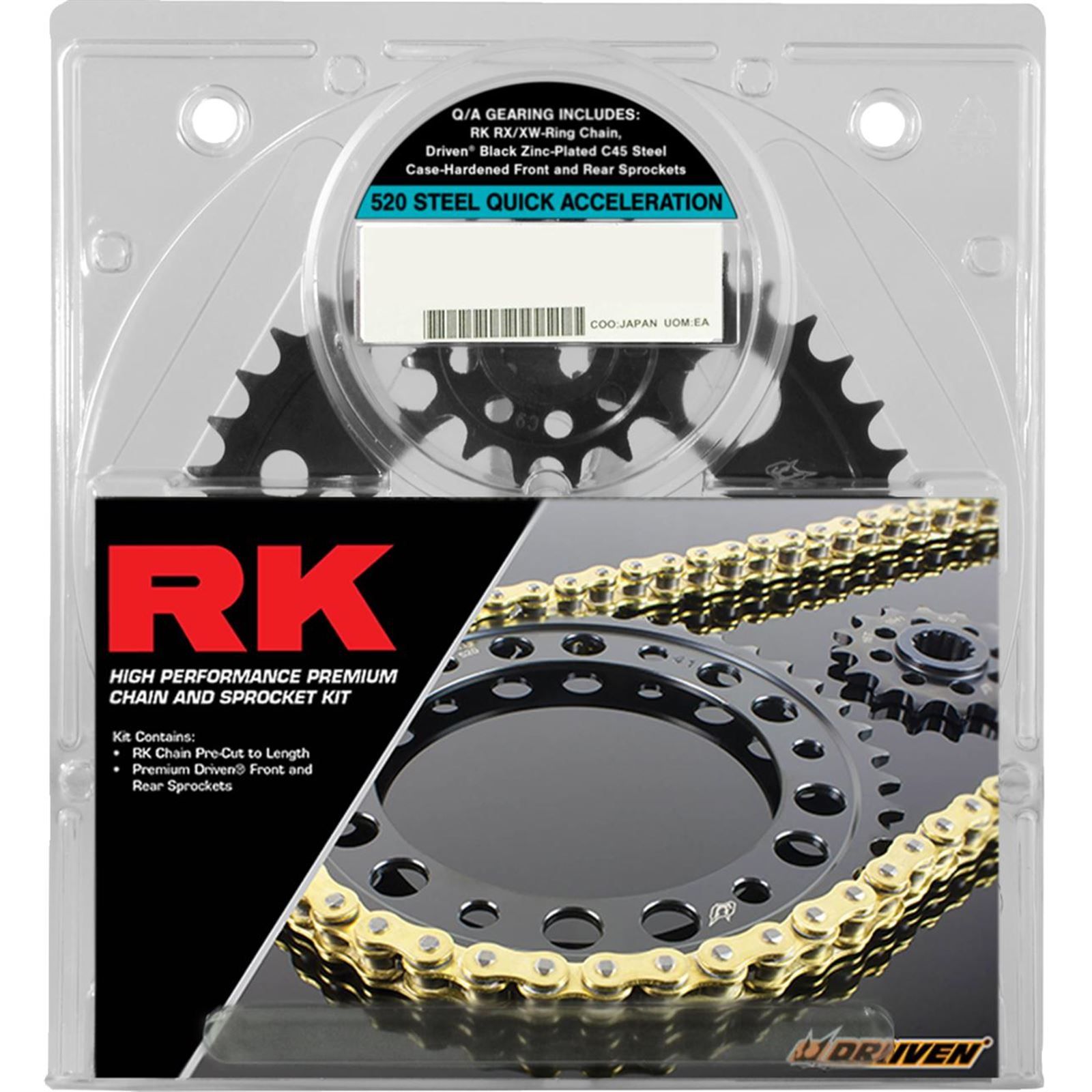 RーKページ RK Chain Chain and Sprocket Kit - Natural - for Kawasaki ZX