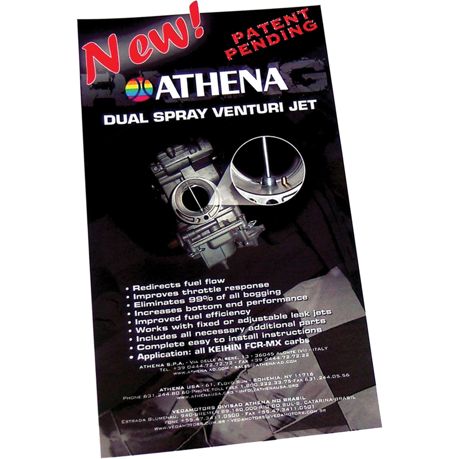 Athena Dual Spray Venturi Jet Kit Keihin FCR All