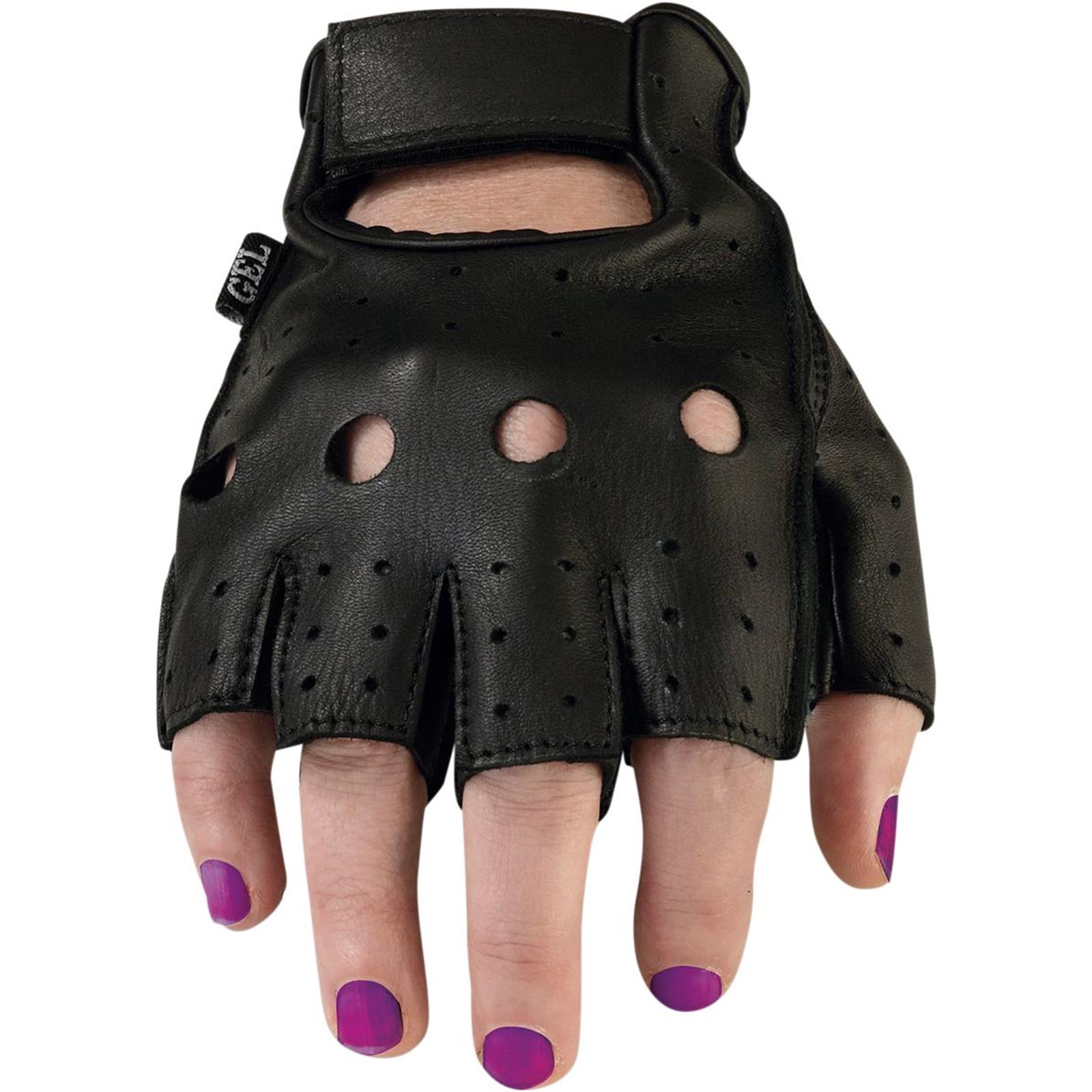 Z1R Women's 243 Half Gloves - Black - Large