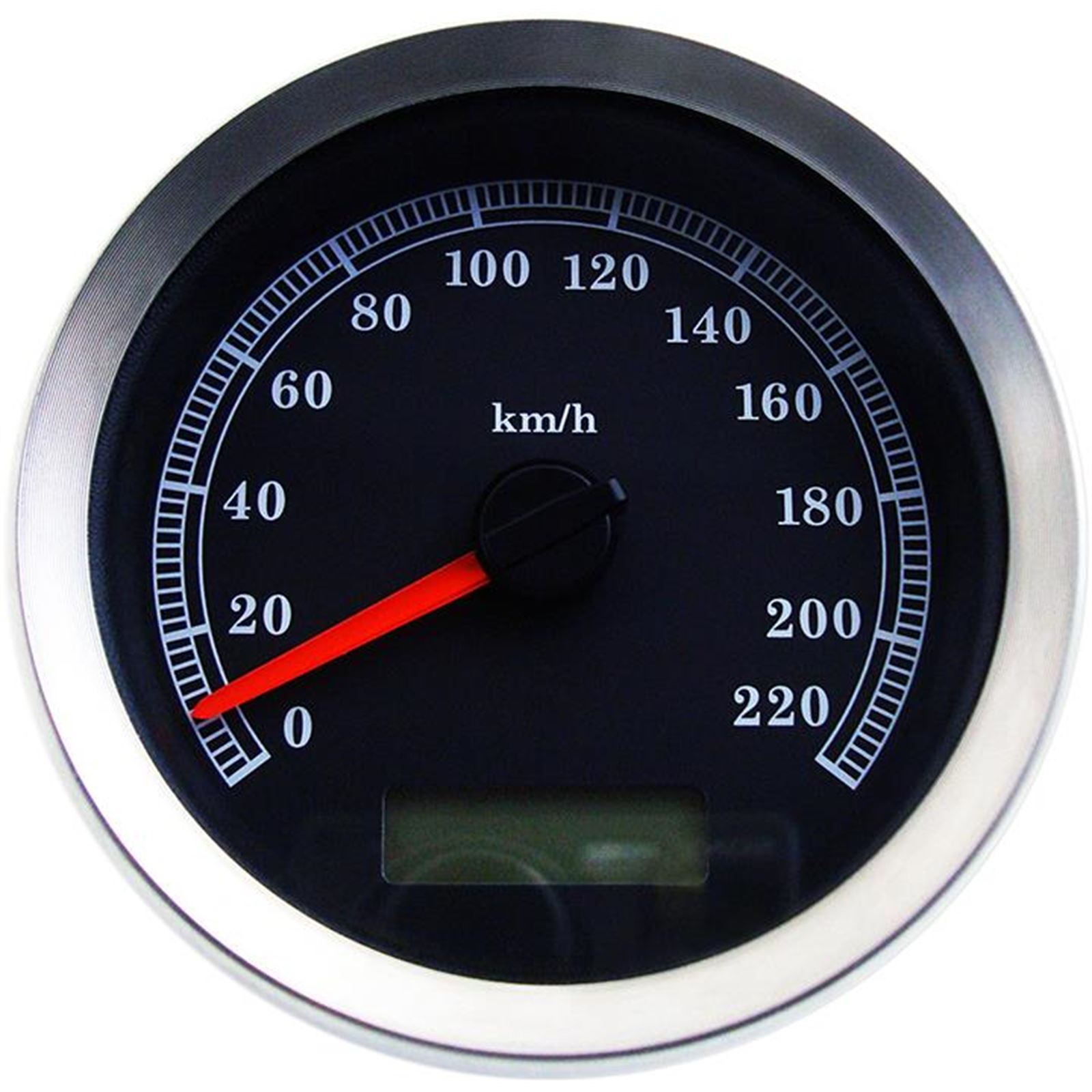 Drag Specialties Speedometer Black KPH XL