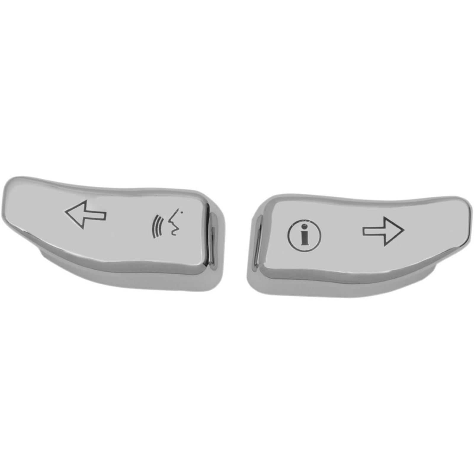 Drag Specialties Turn Signal Switch Extension Caps - '14-'19 - Chrome